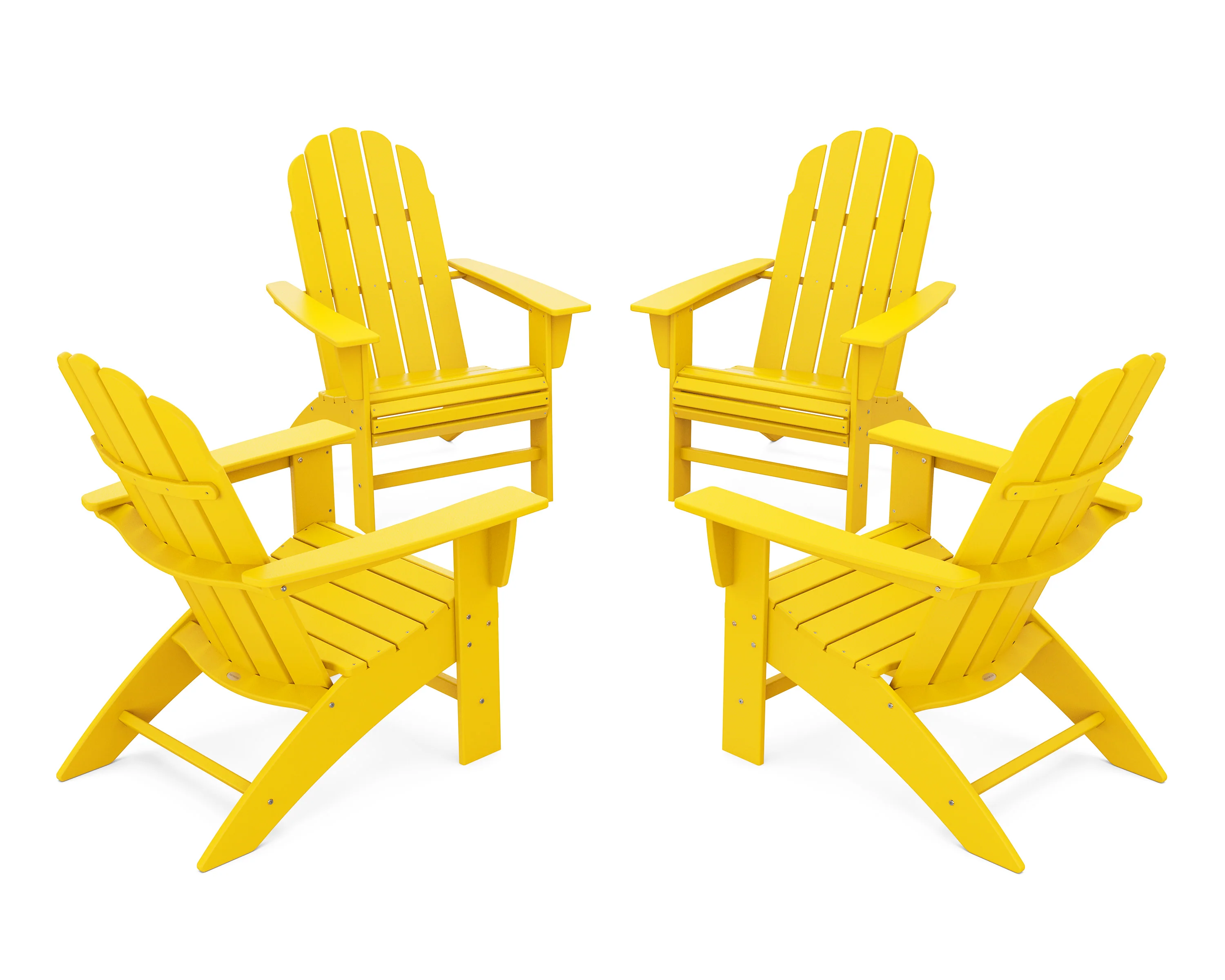 4-Piece Vineyard Curveback Adirondack Chair Conversation Set - Image 10