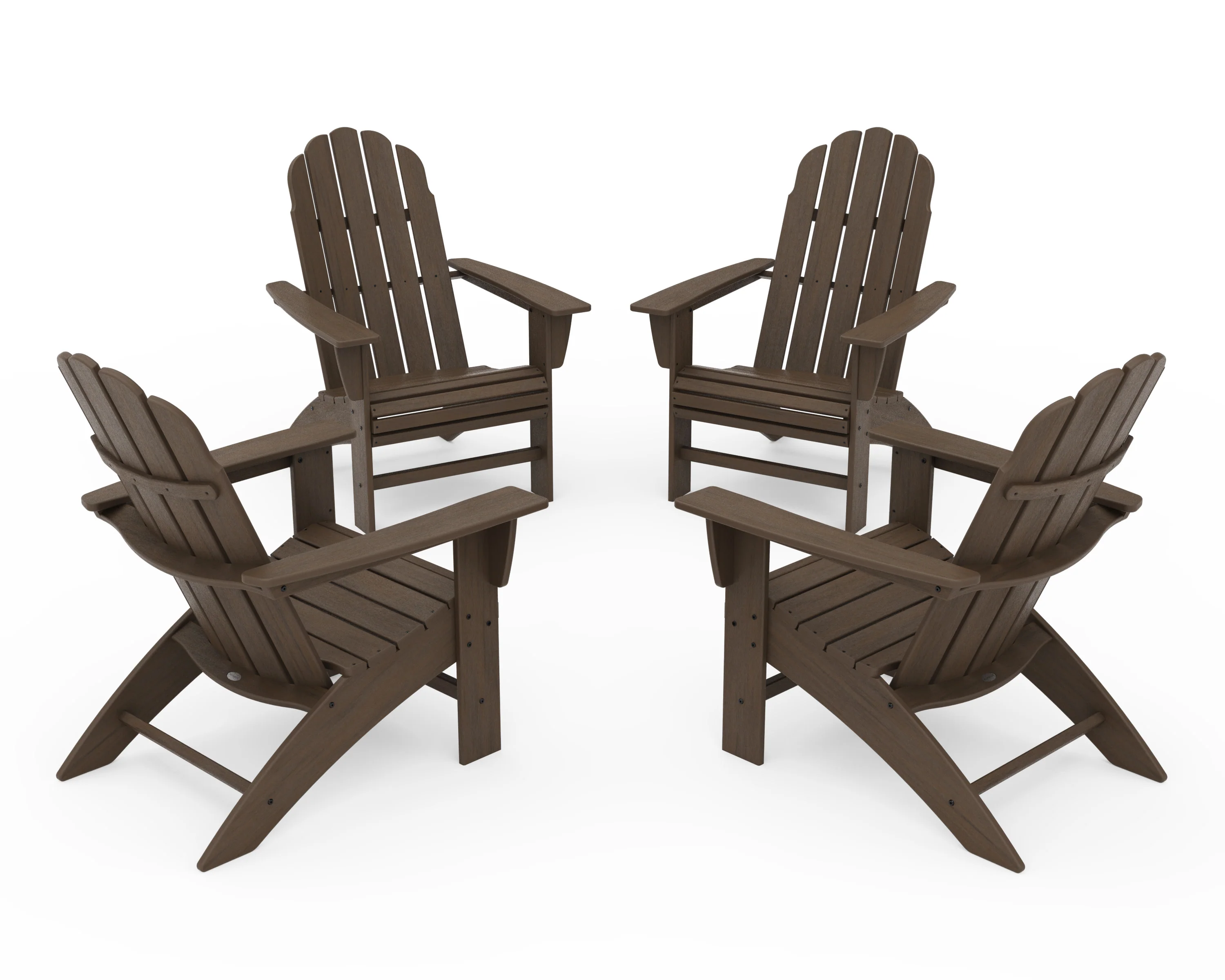 4-Piece Vineyard Curveback Adirondack Chair Conversation Set - Image 19