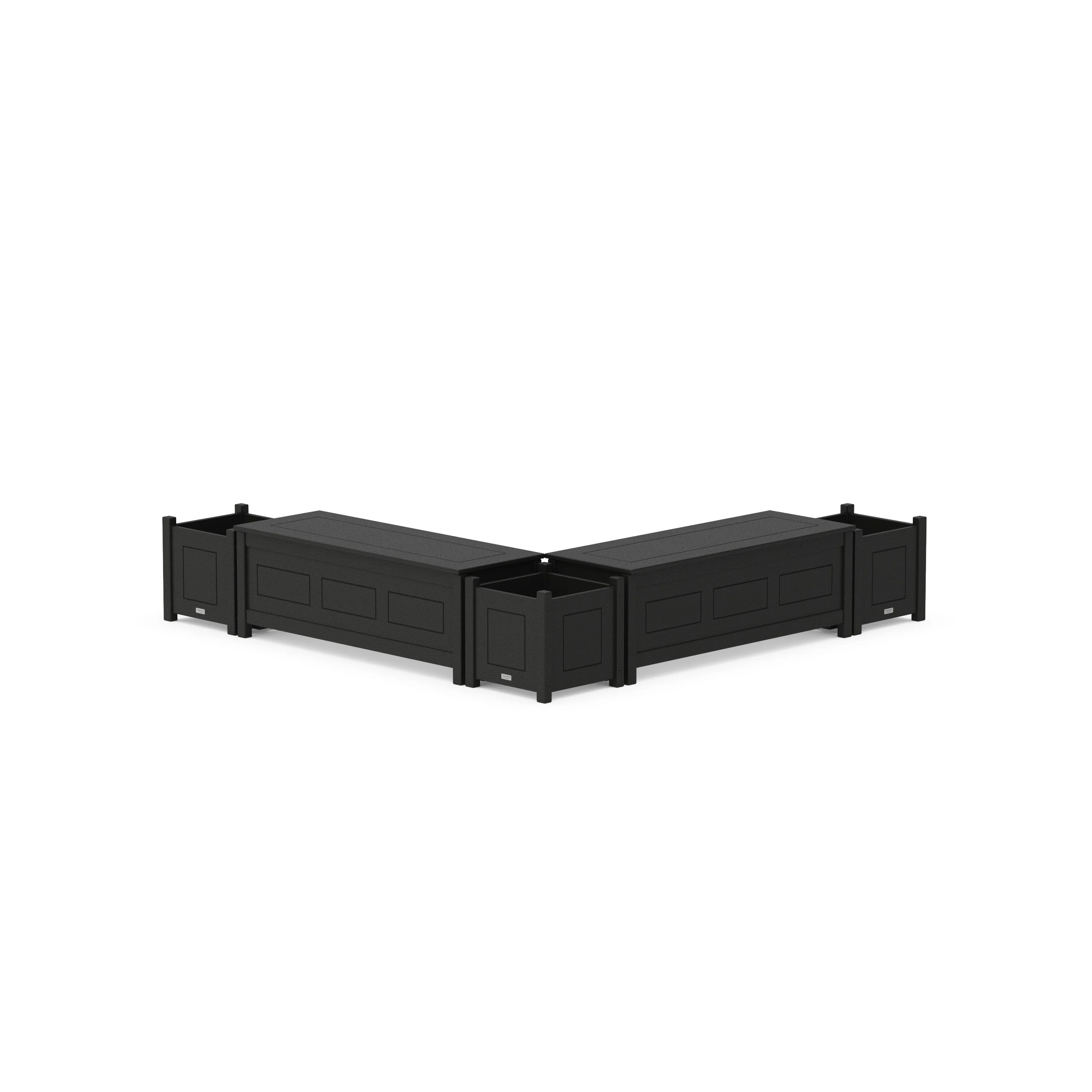 48" Country Living L- Shaped Planter Storage Bench Corner Set - Image 5