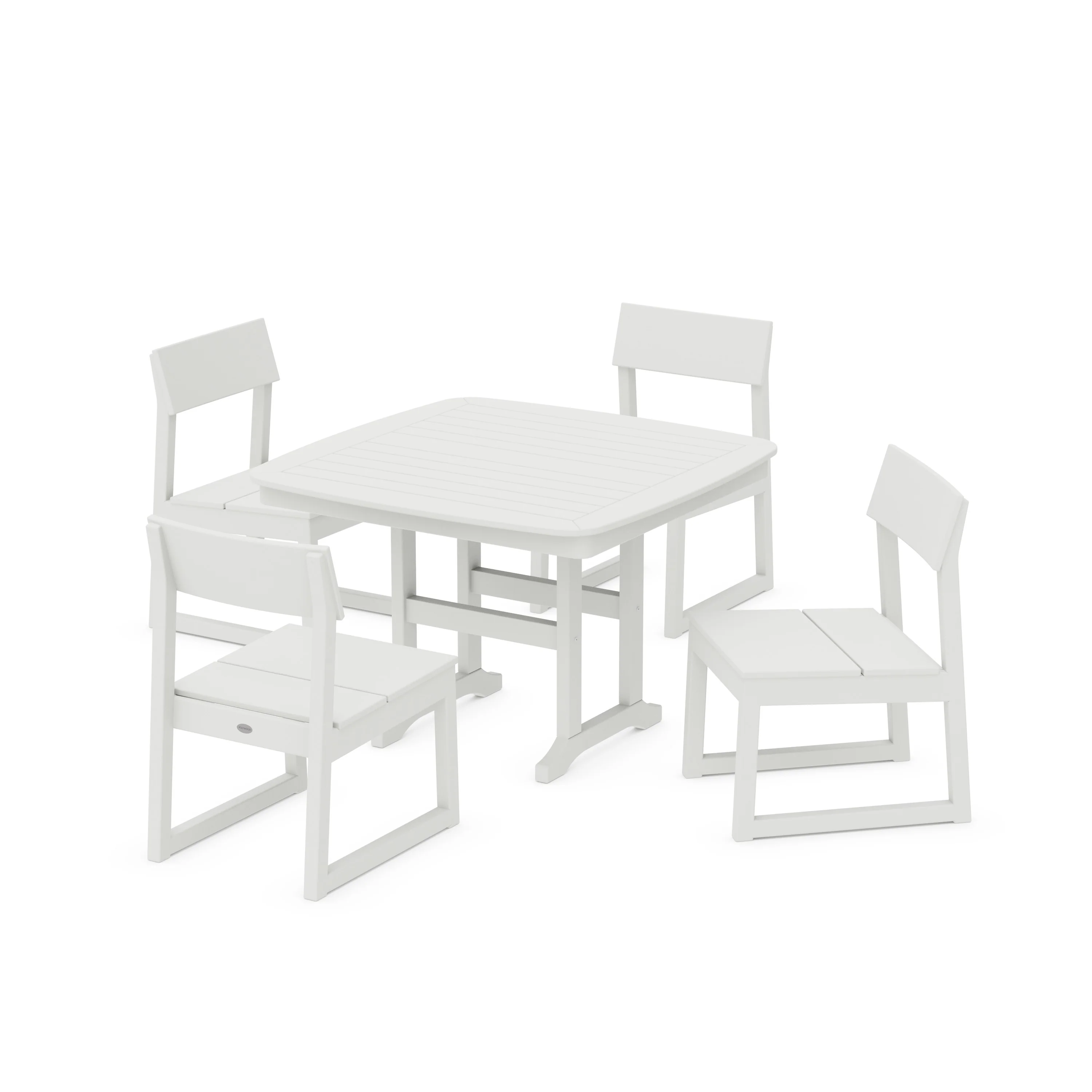 EDGE Side Chair 5-Piece Dining Set with Trestle Legs - Image 5