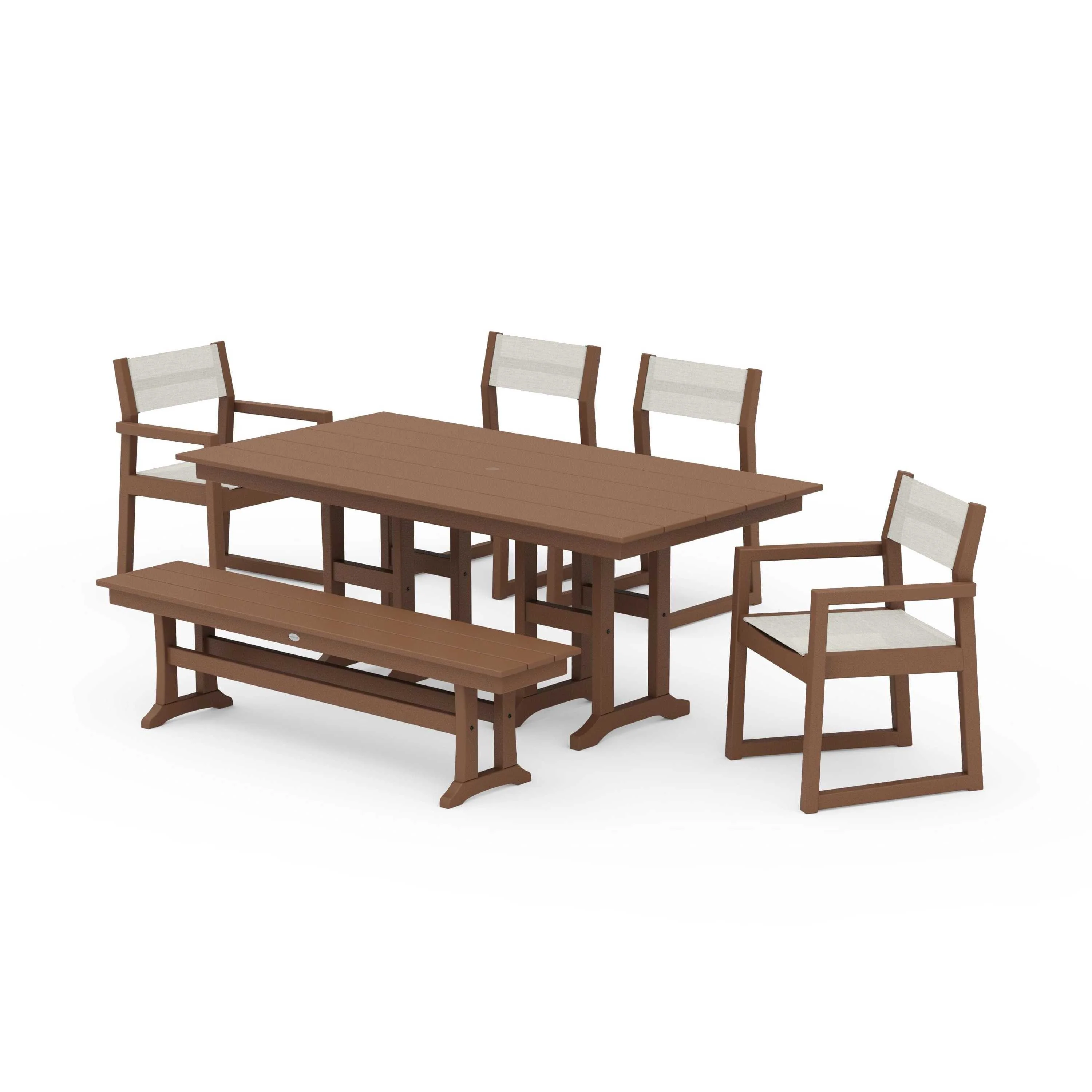 EDGE Sling 6-Piece Farmhouse Dining Set - Image 101