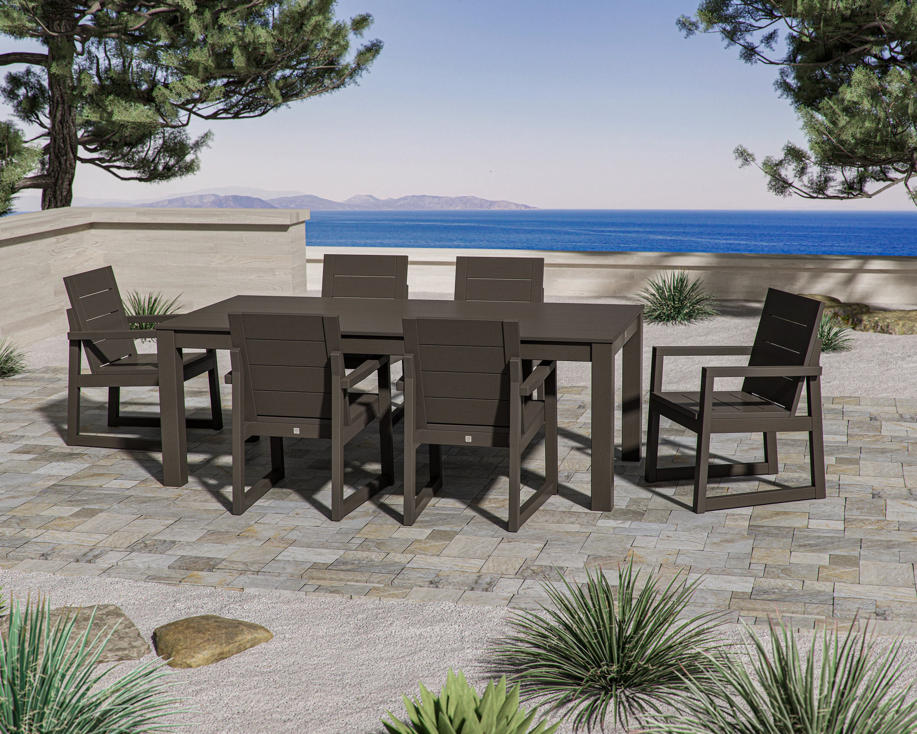 Elevate 7-Piece Parsons Table Dining Set - Image 2