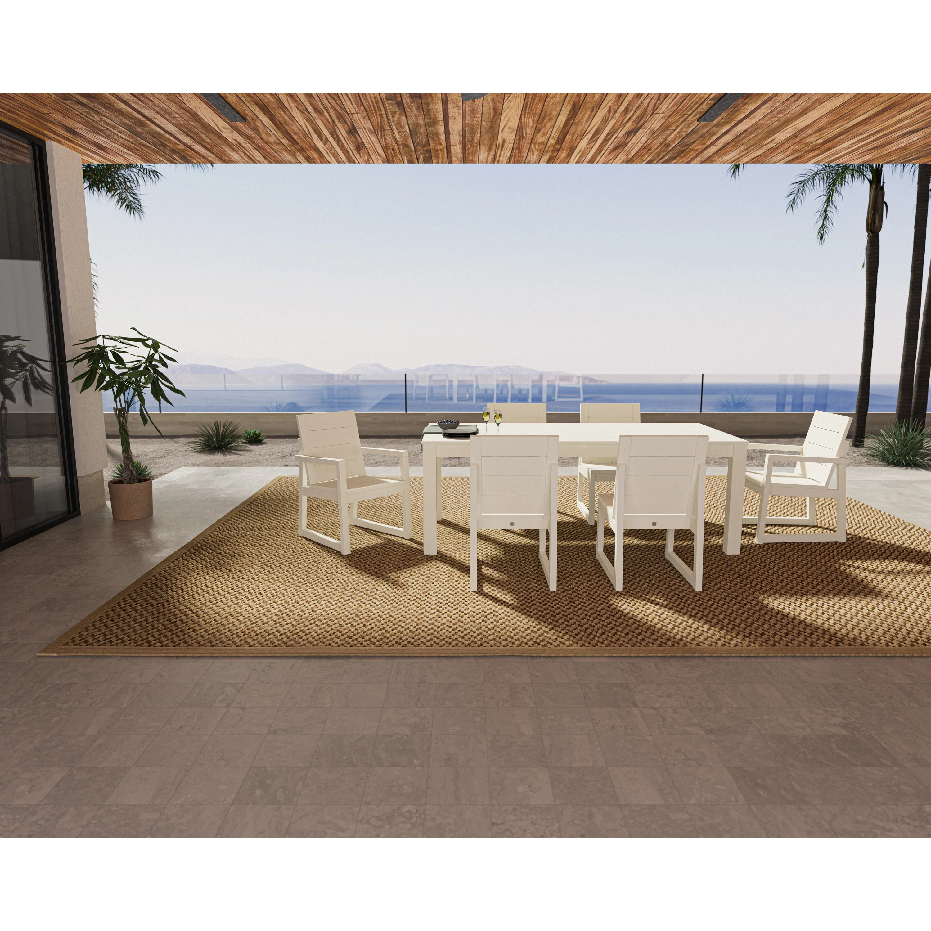 Elevate 7-Piece Parsons Table Dining Set - Image 3