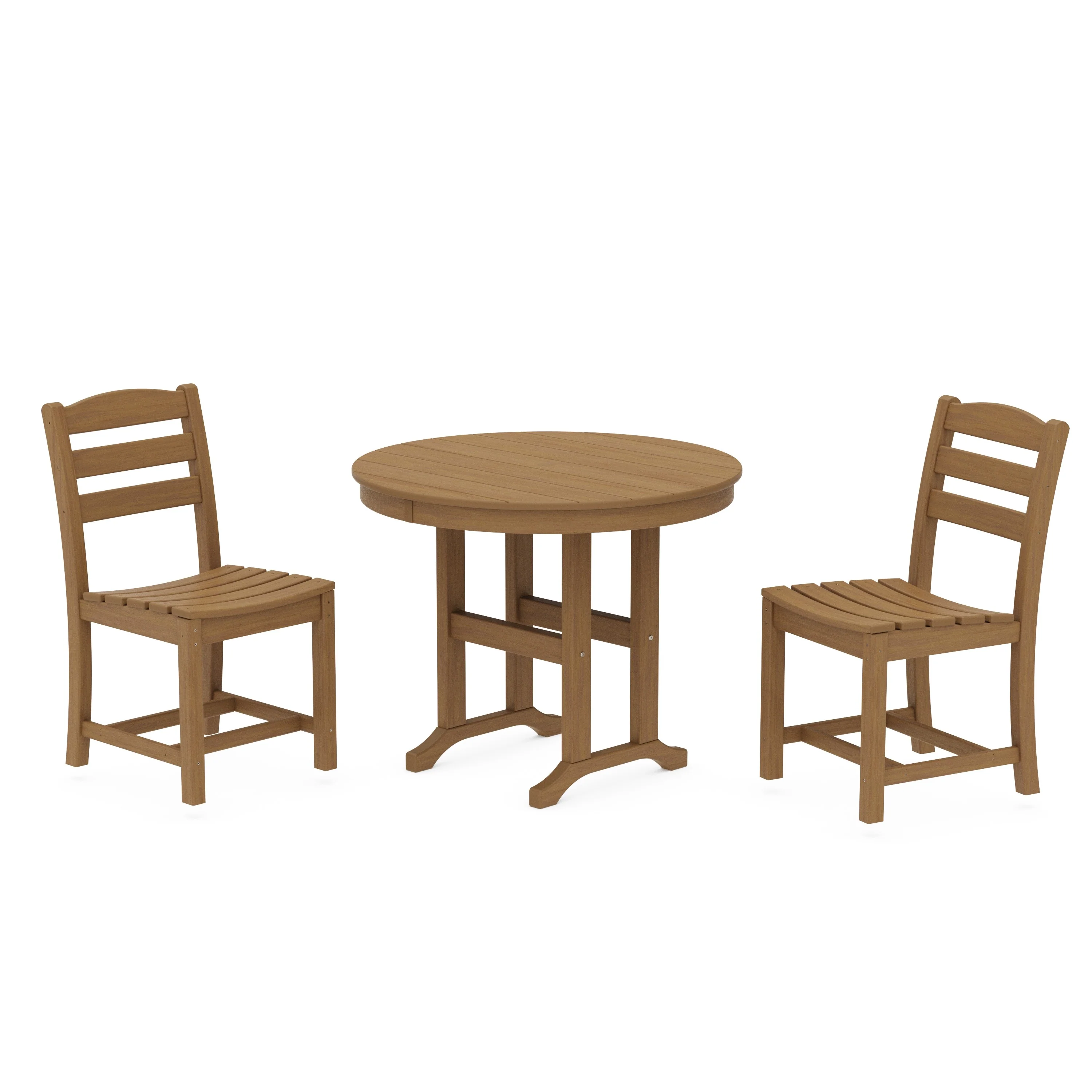 La Casa Café Side Chair 3-Piece Round Dining Set - Image 19
