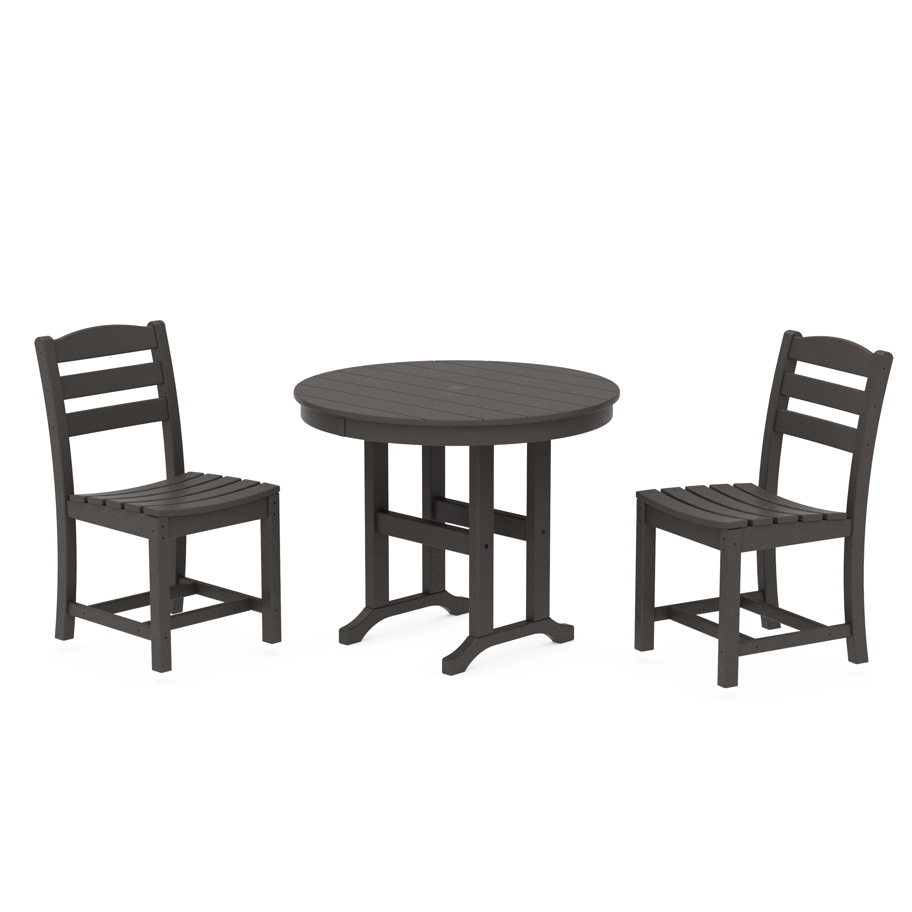 La Casa Café Side Chair 3-Piece Round Dining Set - Image 20