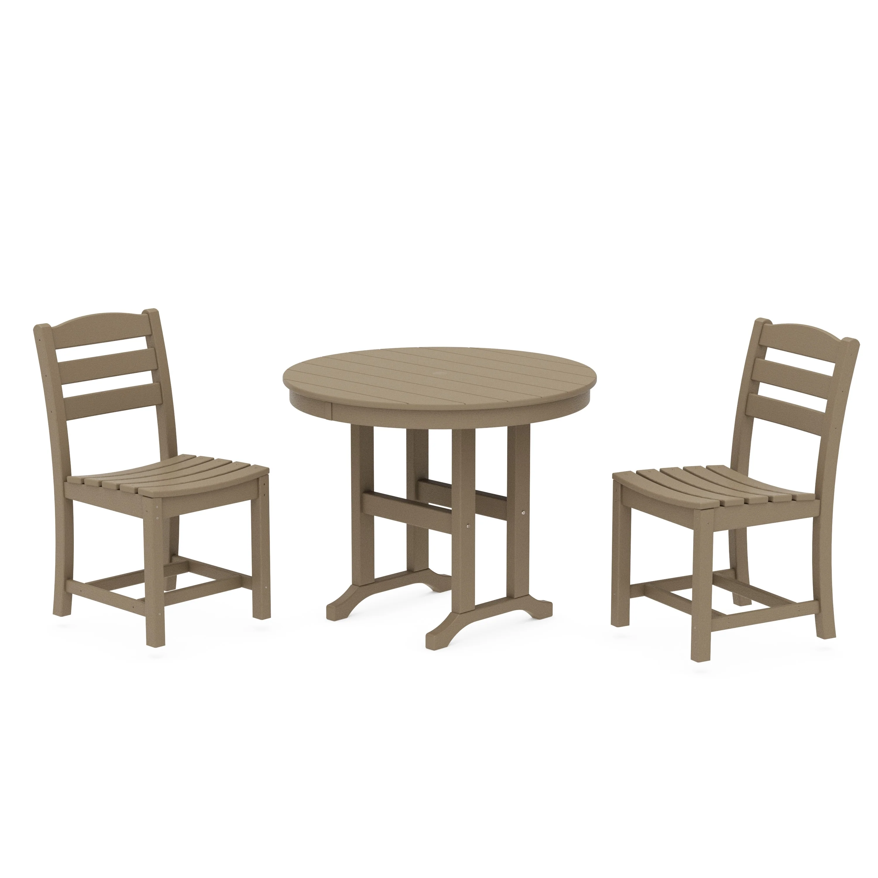 La Casa Café Side Chair 3-Piece Round Dining Set - Image 21