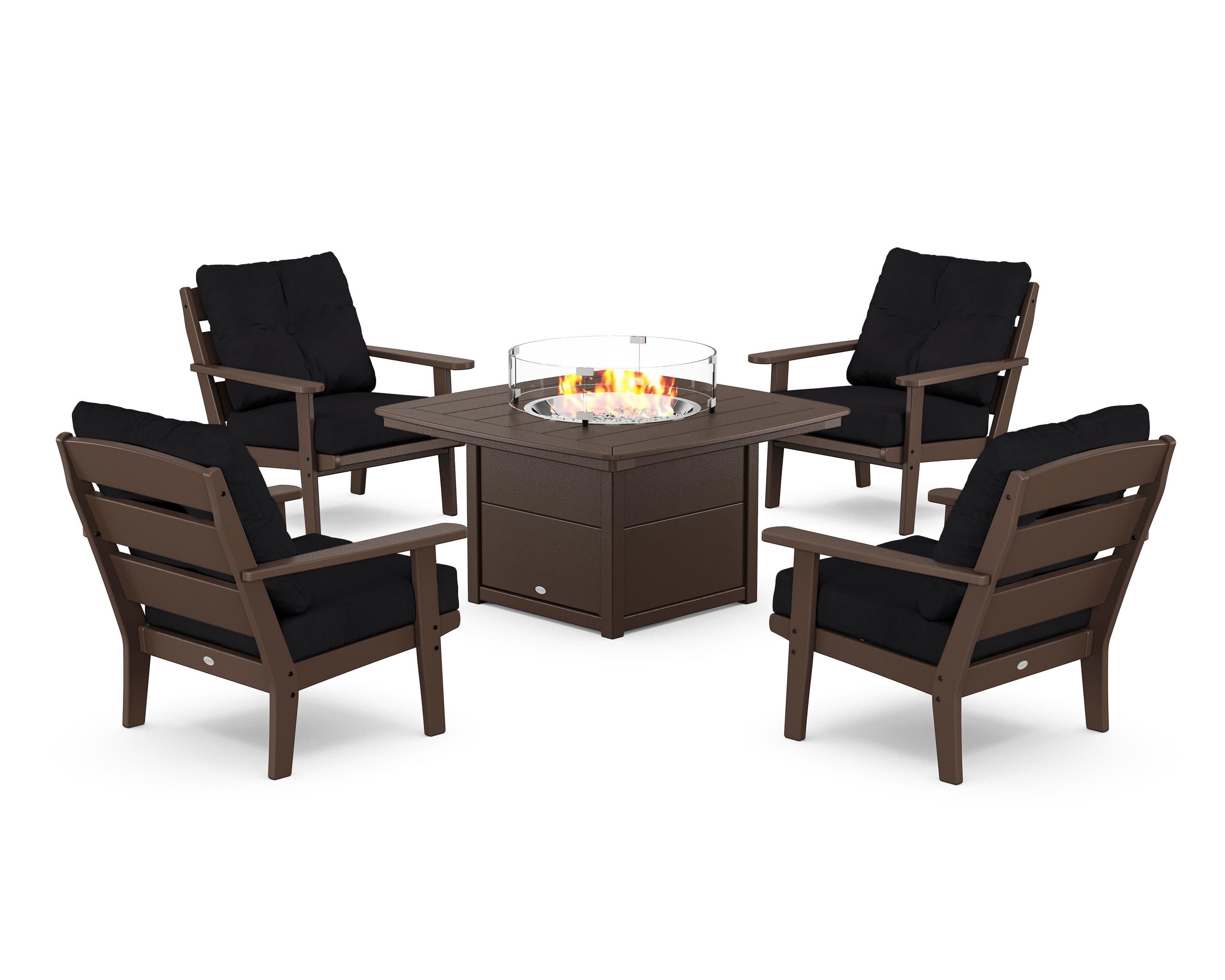 Lakeside 5-Piece Deep Seating Set with Nautical Fire Pit Table - Image 105