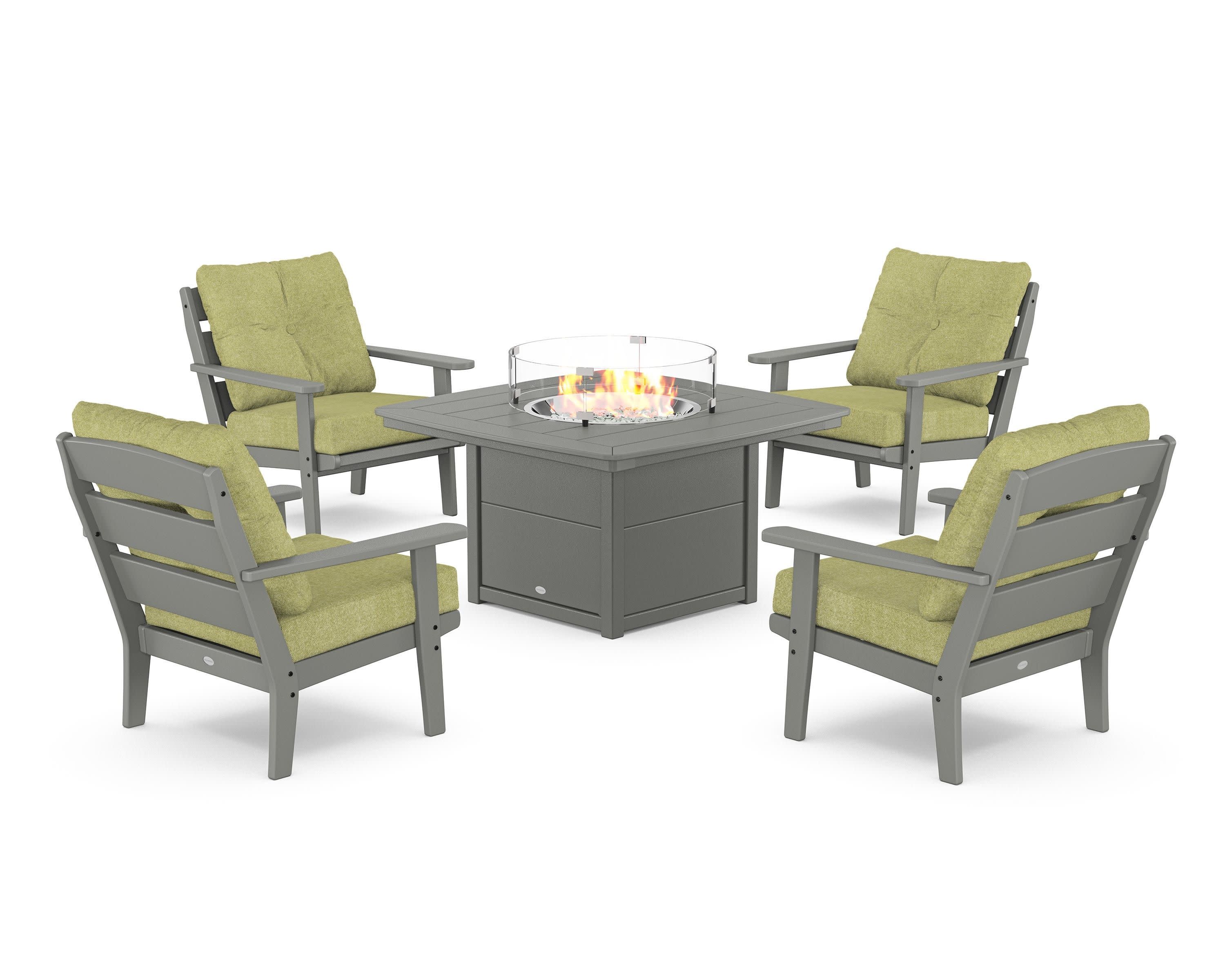 Lakeside 5-Piece Deep Seating Set with Nautical Fire Pit Table - Image 112
