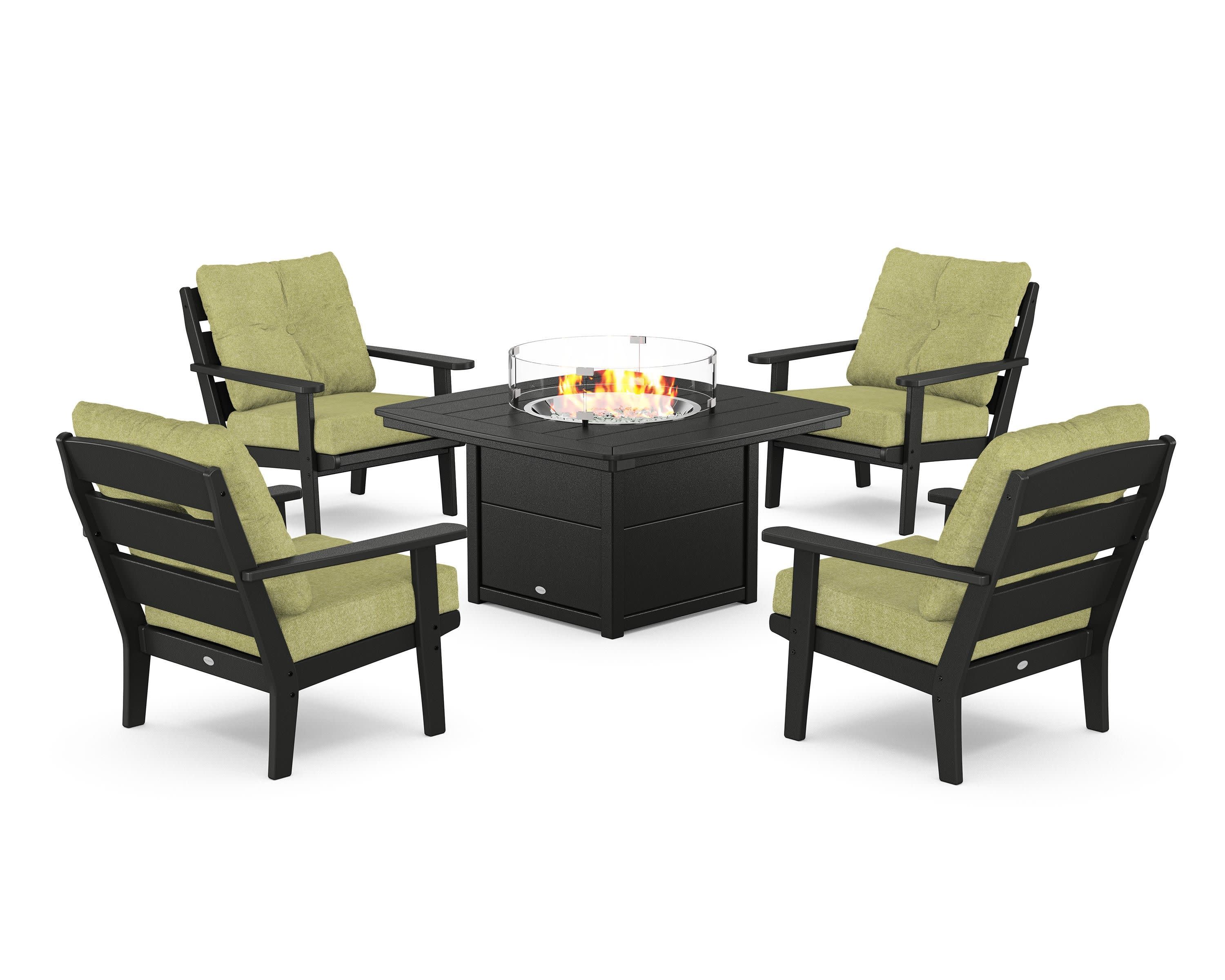 Lakeside 5-Piece Deep Seating Set with Nautical Fire Pit Table - Image 128