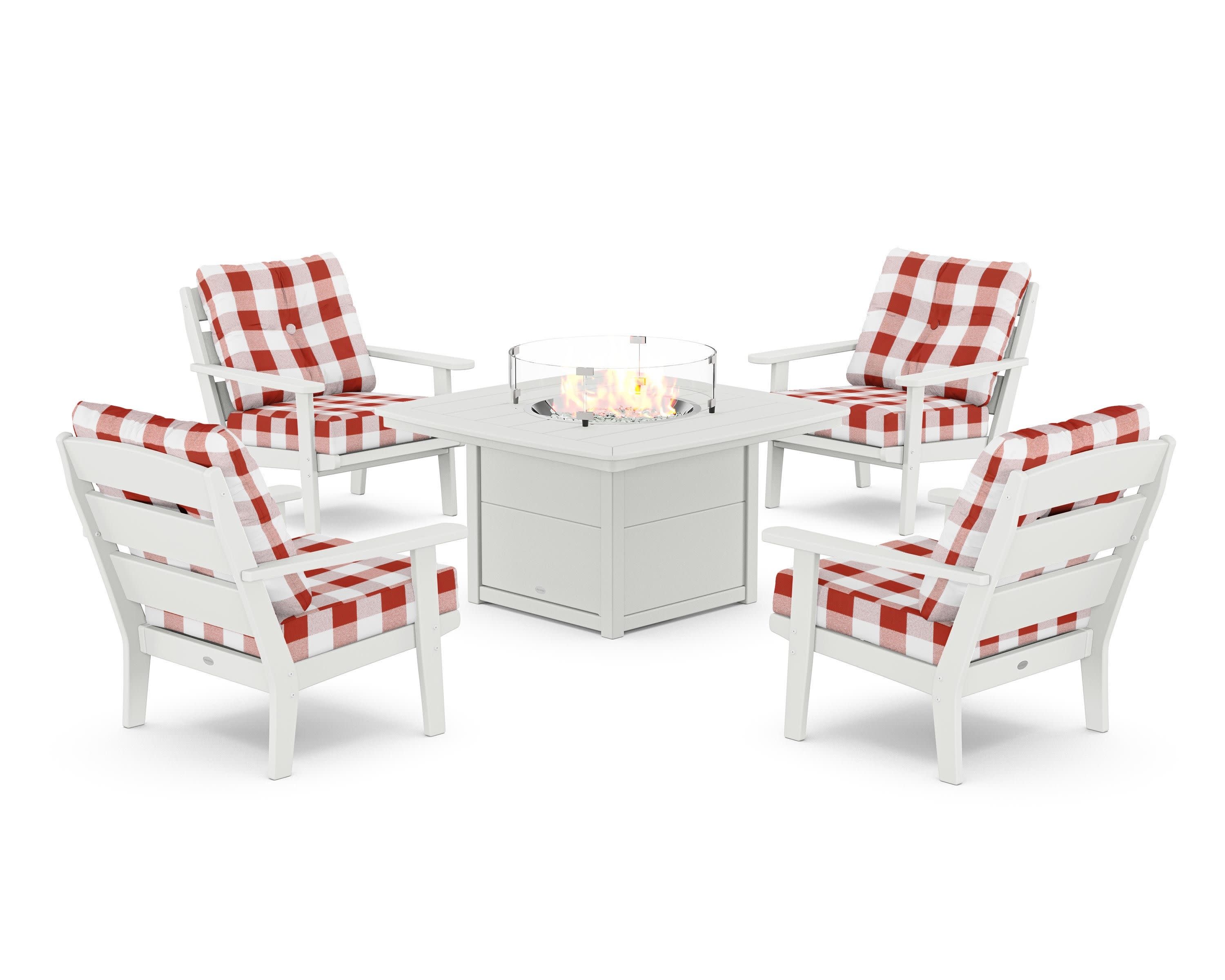 Lakeside 5-Piece Deep Seating Set with Nautical Fire Pit Table - Image 132