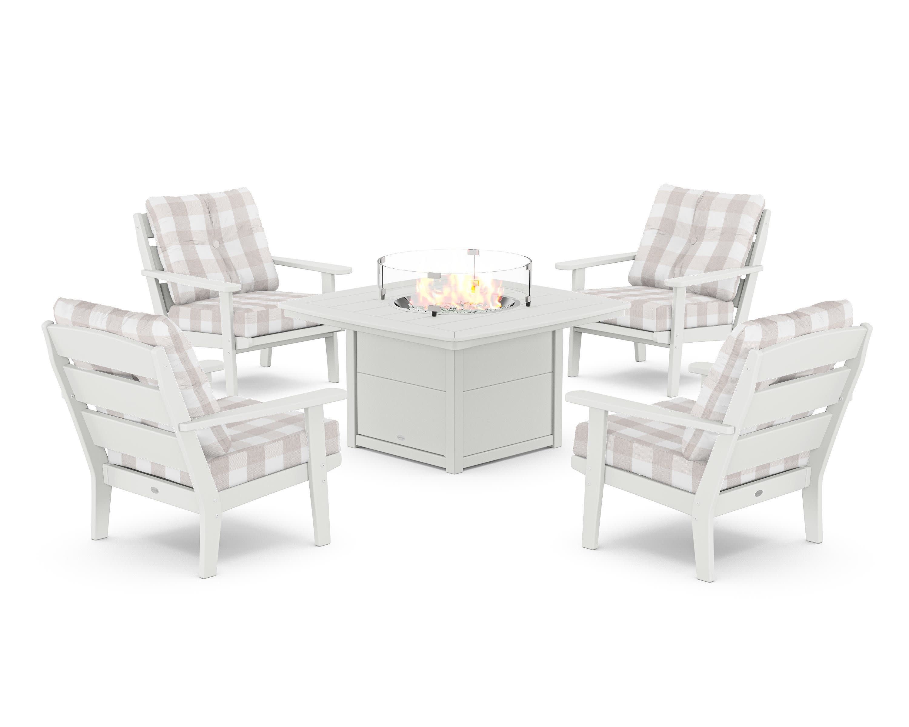 Lakeside 5-Piece Deep Seating Set with Nautical Fire Pit Table - Image 140