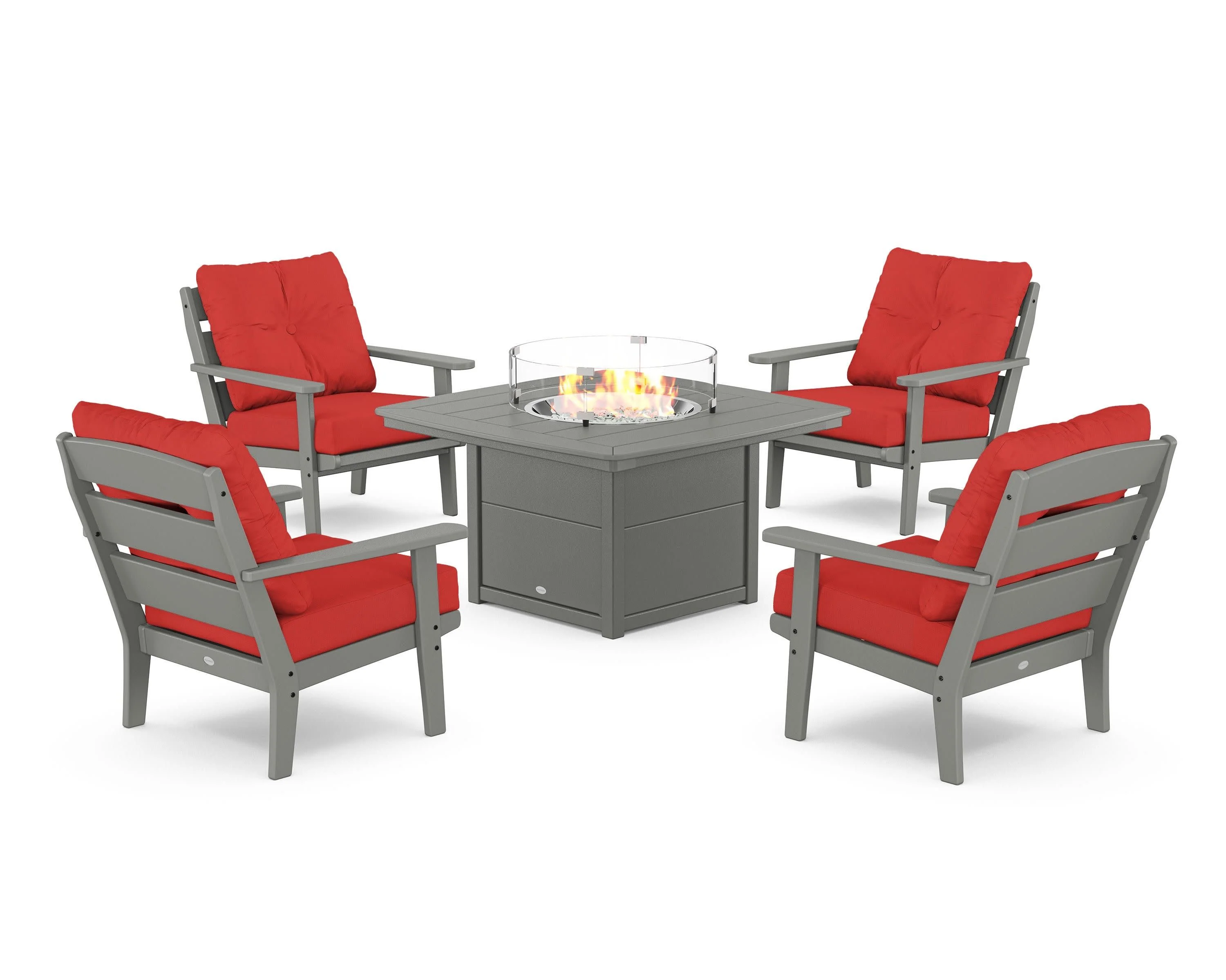 Lakeside 5-Piece Deep Seating Set with Nautical Fire Pit Table - Image 143
