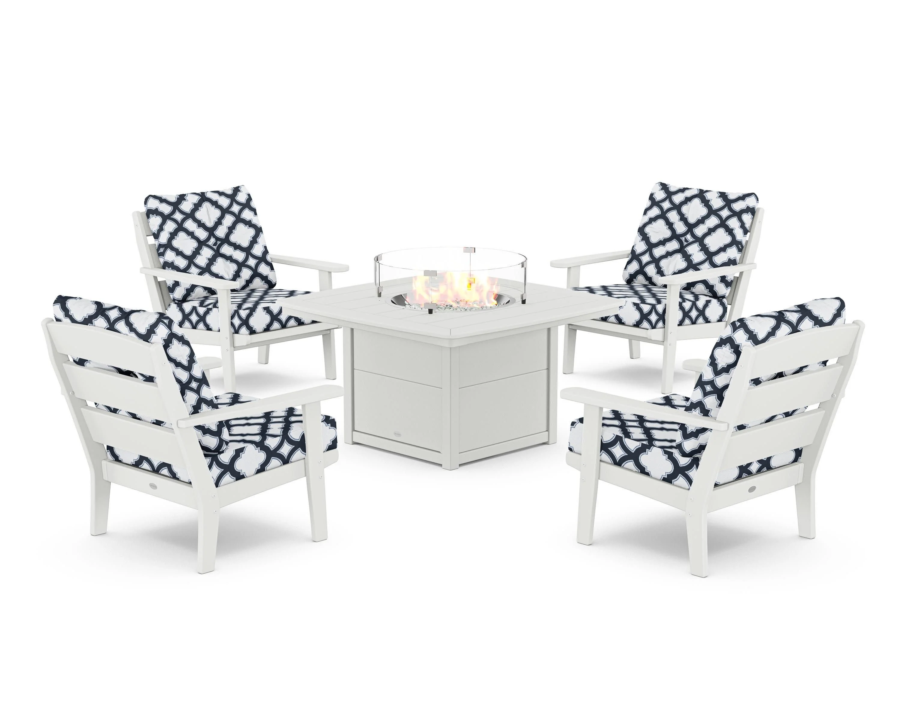 Lakeside 5-Piece Deep Seating Set with Nautical Fire Pit Table - Image 145