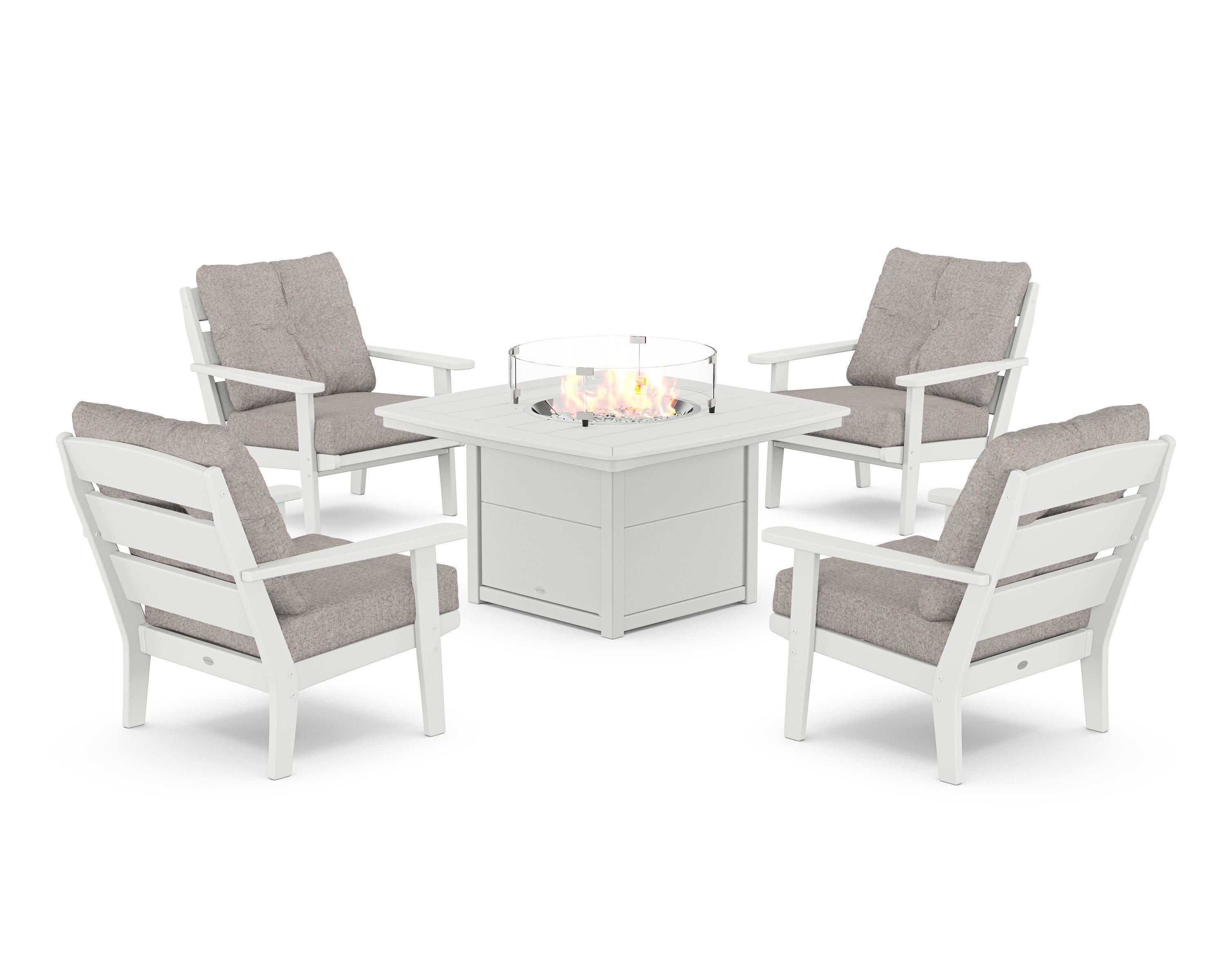 Lakeside 5-Piece Deep Seating Set with Nautical Fire Pit Table - Image 17