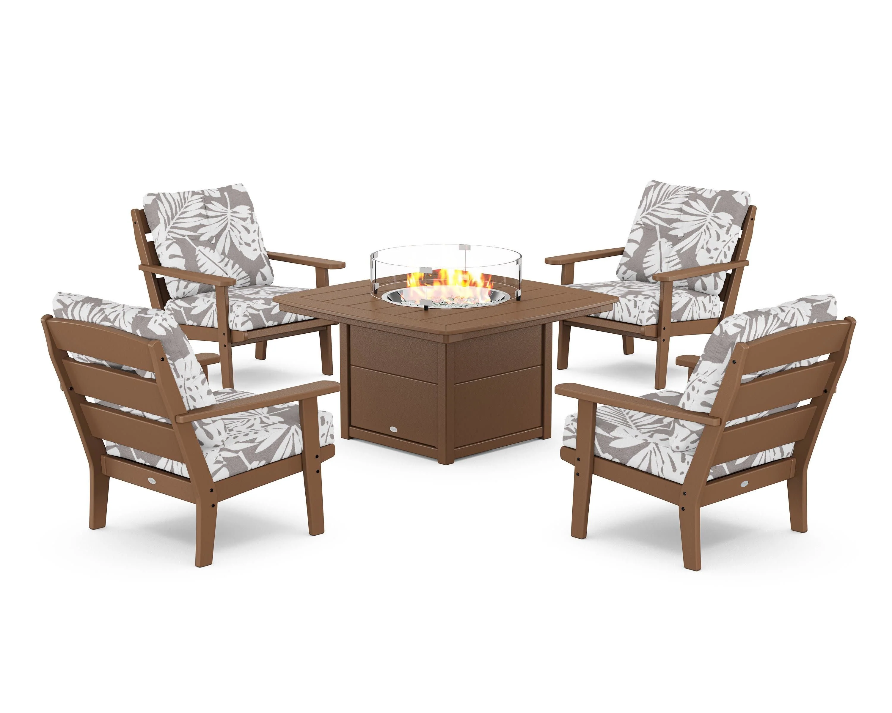 Lakeside 5-Piece Deep Seating Set with Nautical Fire Pit Table - Image 171