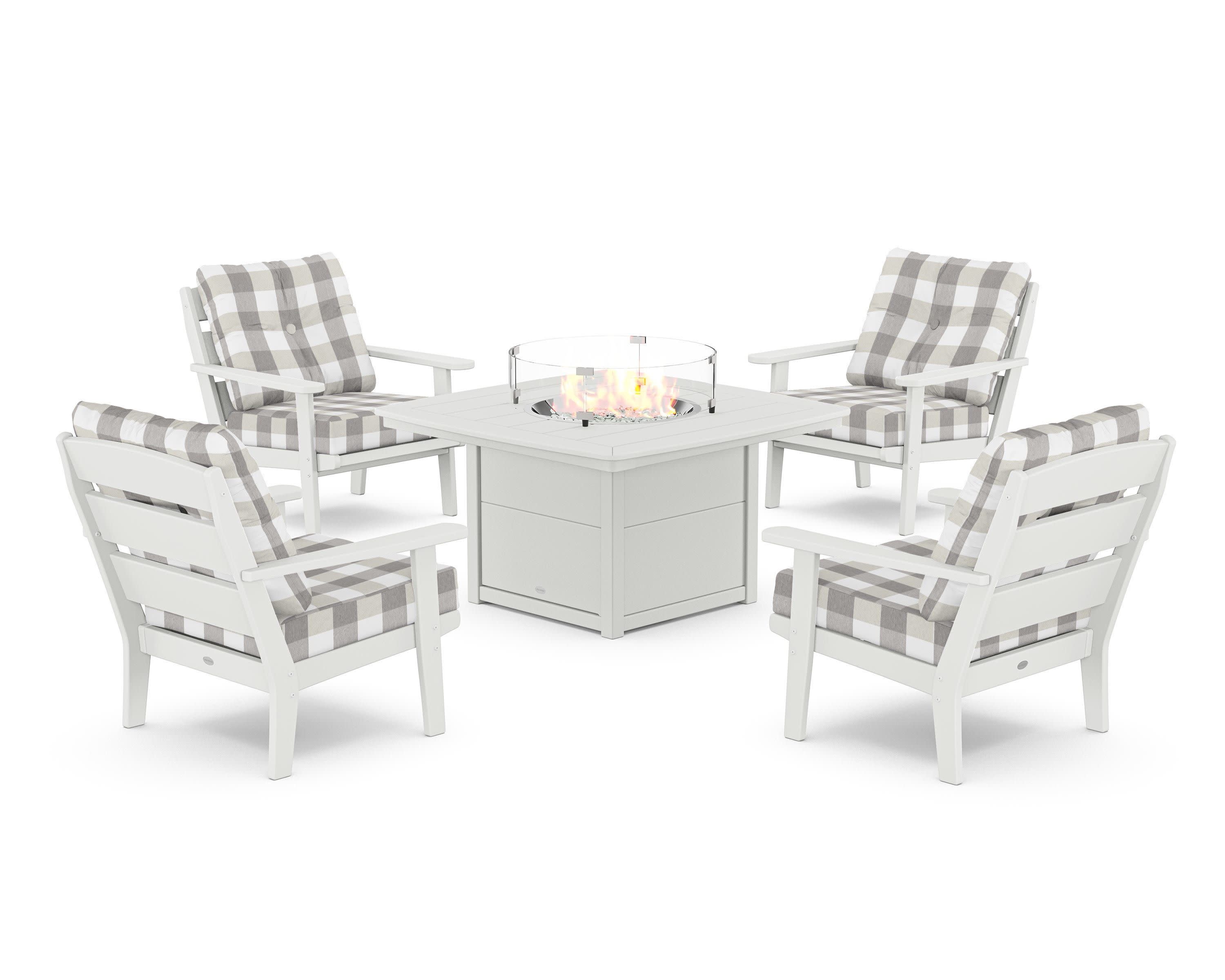 Lakeside 5-Piece Deep Seating Set with Nautical Fire Pit Table - Image 192