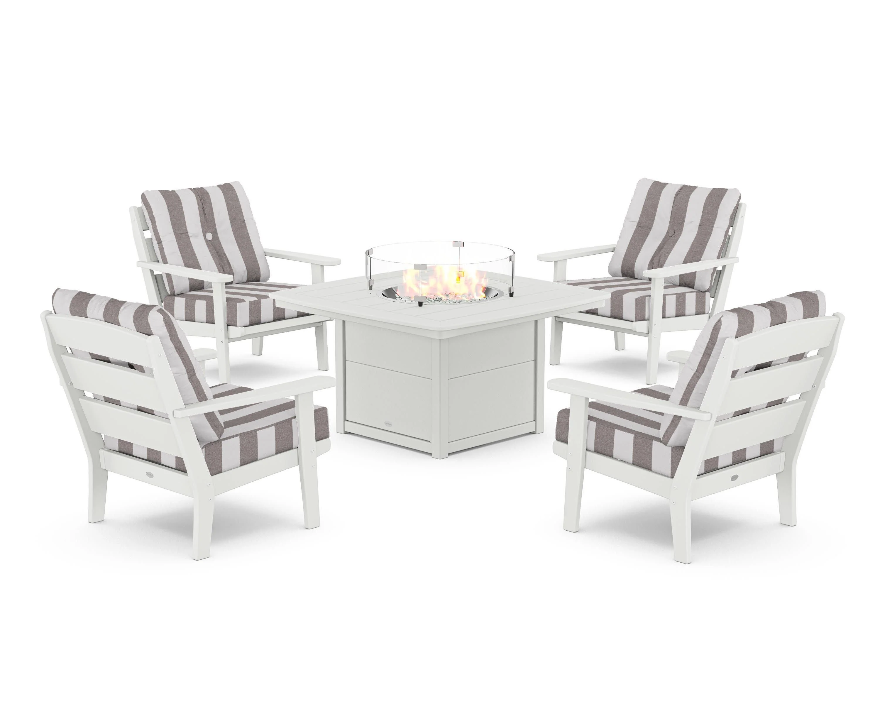 Lakeside 5-Piece Deep Seating Set with Nautical Fire Pit Table - Image 202
