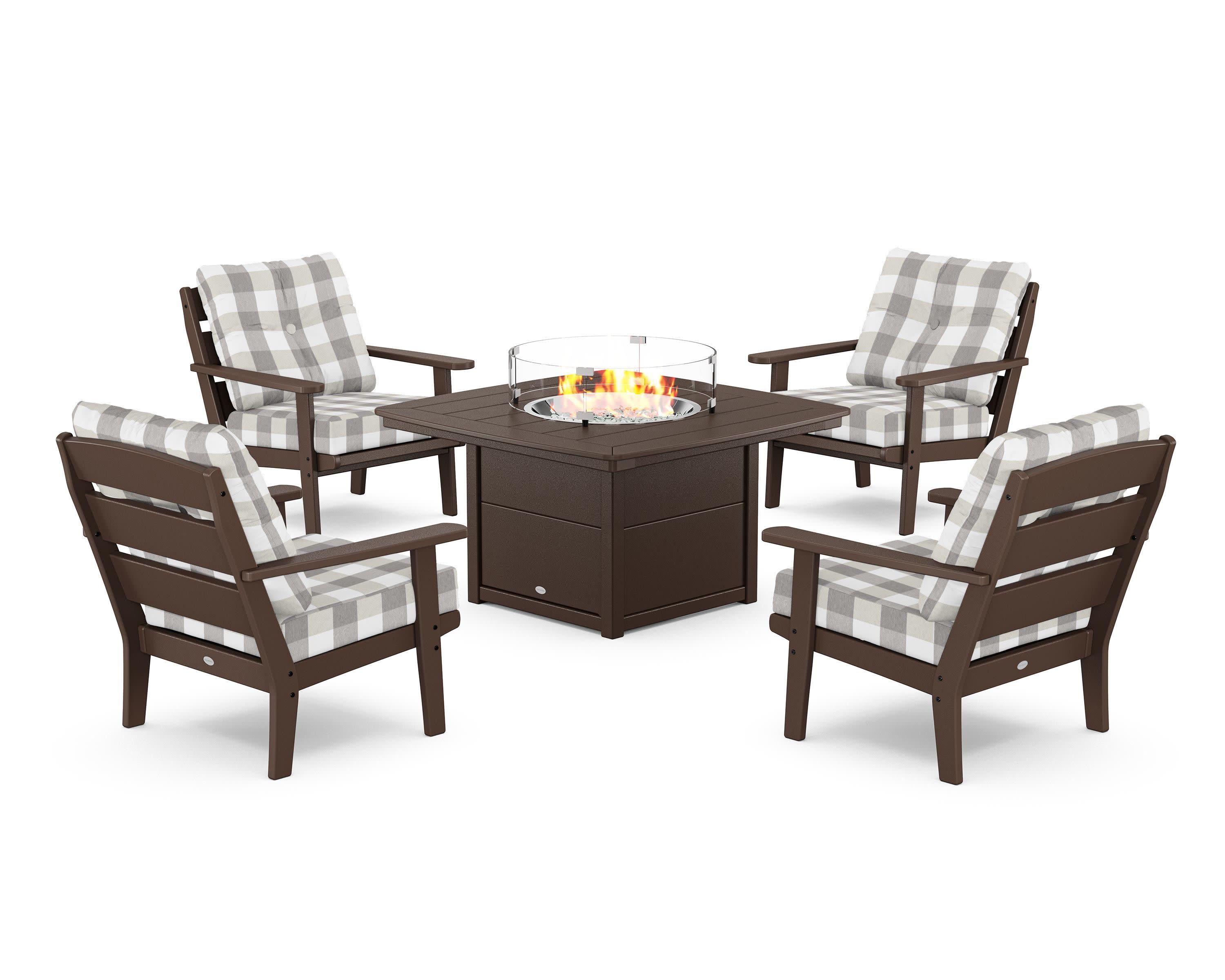 Lakeside 5-Piece Deep Seating Set with Nautical Fire Pit Table - Image 27