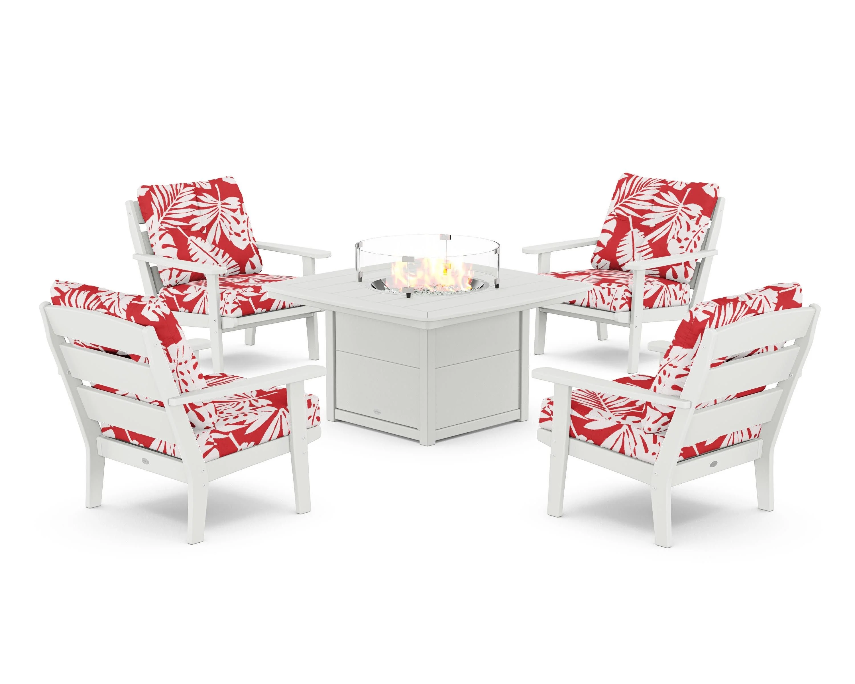 Lakeside 5-Piece Deep Seating Set with Nautical Fire Pit Table - Image 30