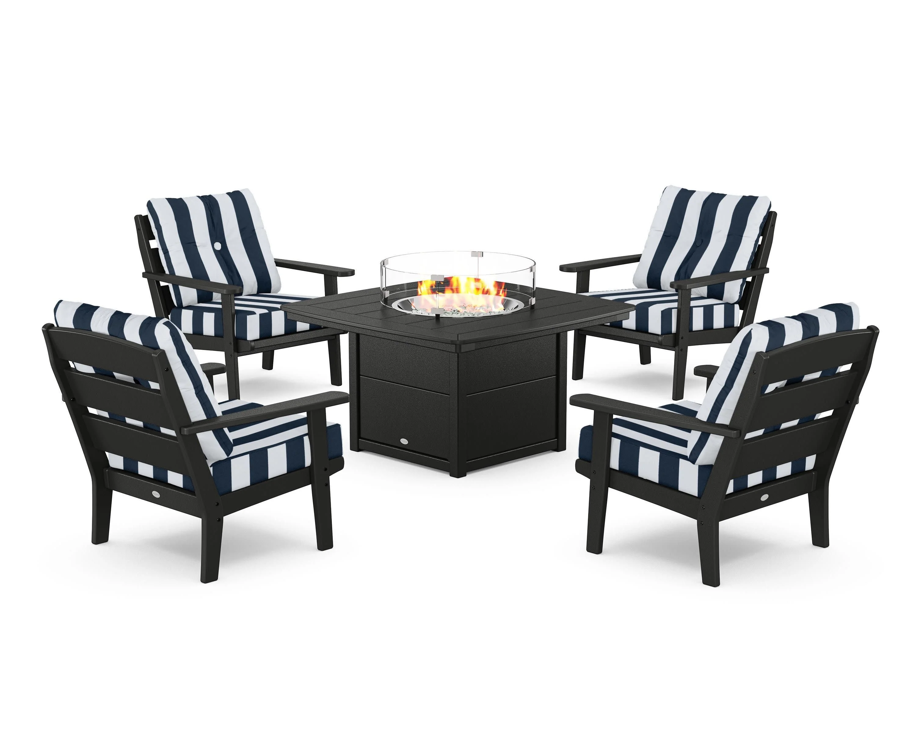 Lakeside 5-Piece Deep Seating Set with Nautical Fire Pit Table - Image 34