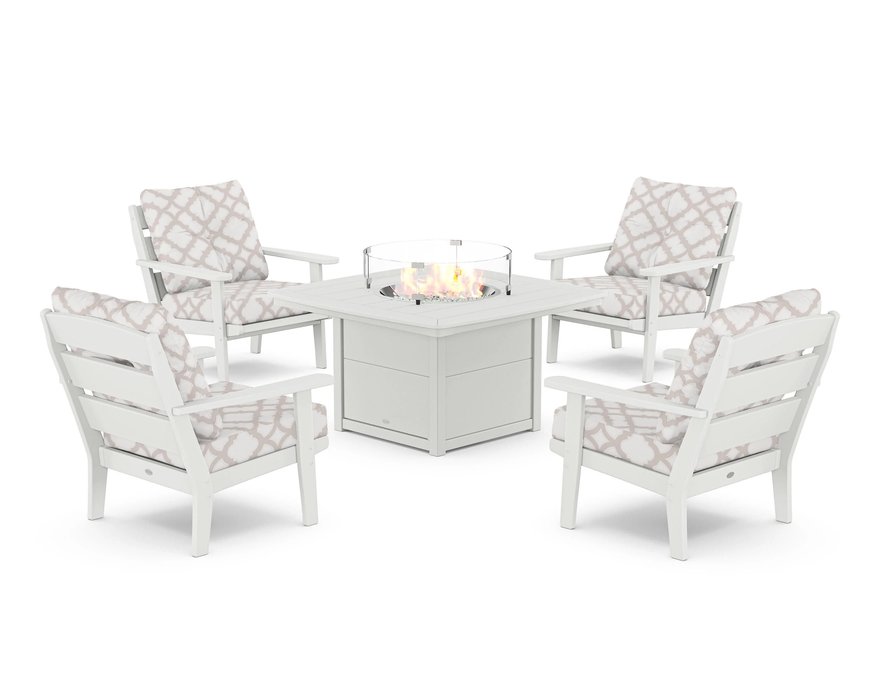 Lakeside 5-Piece Deep Seating Set with Nautical Fire Pit Table - Image 42