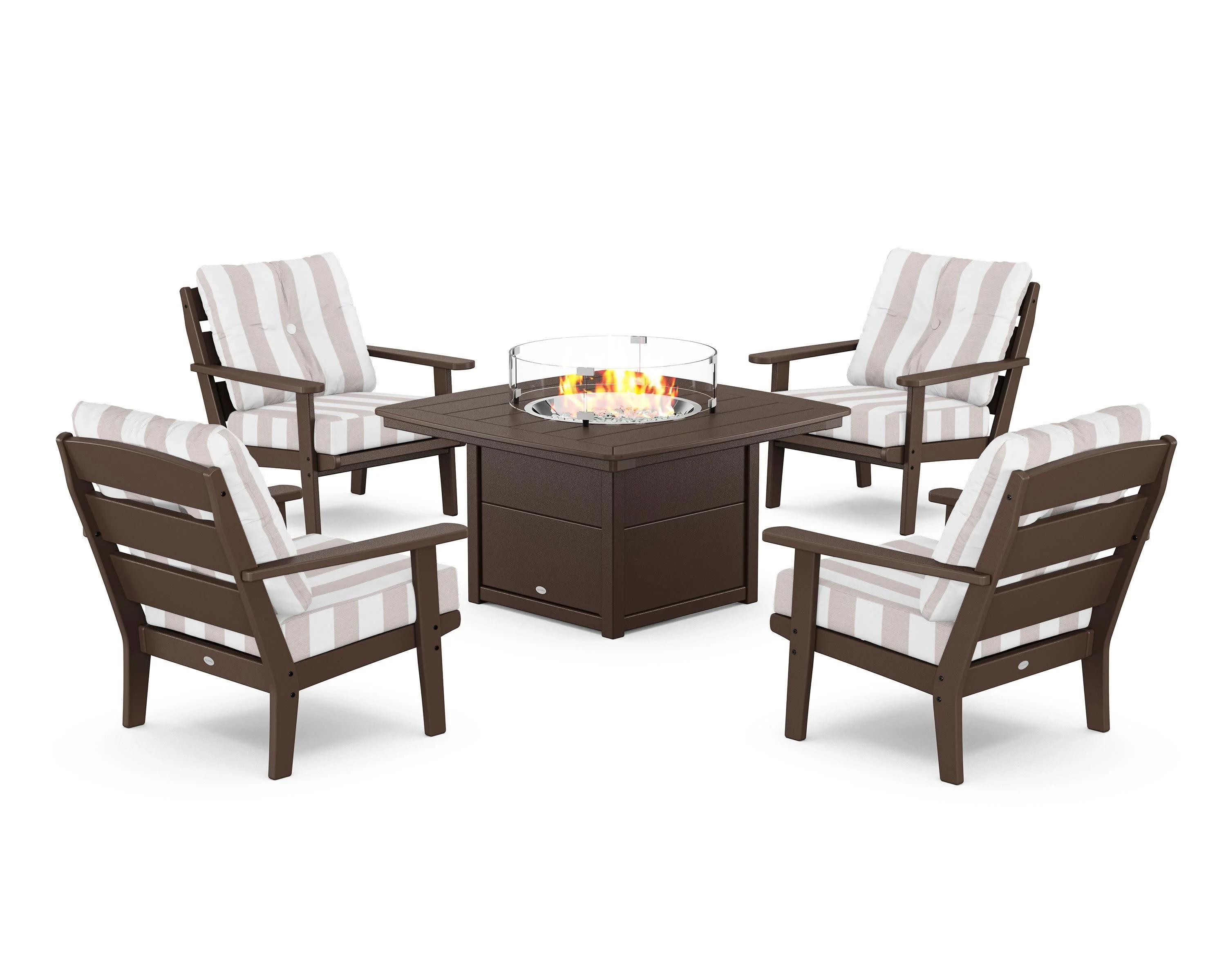Lakeside 5-Piece Deep Seating Set with Nautical Fire Pit Table - Image 44