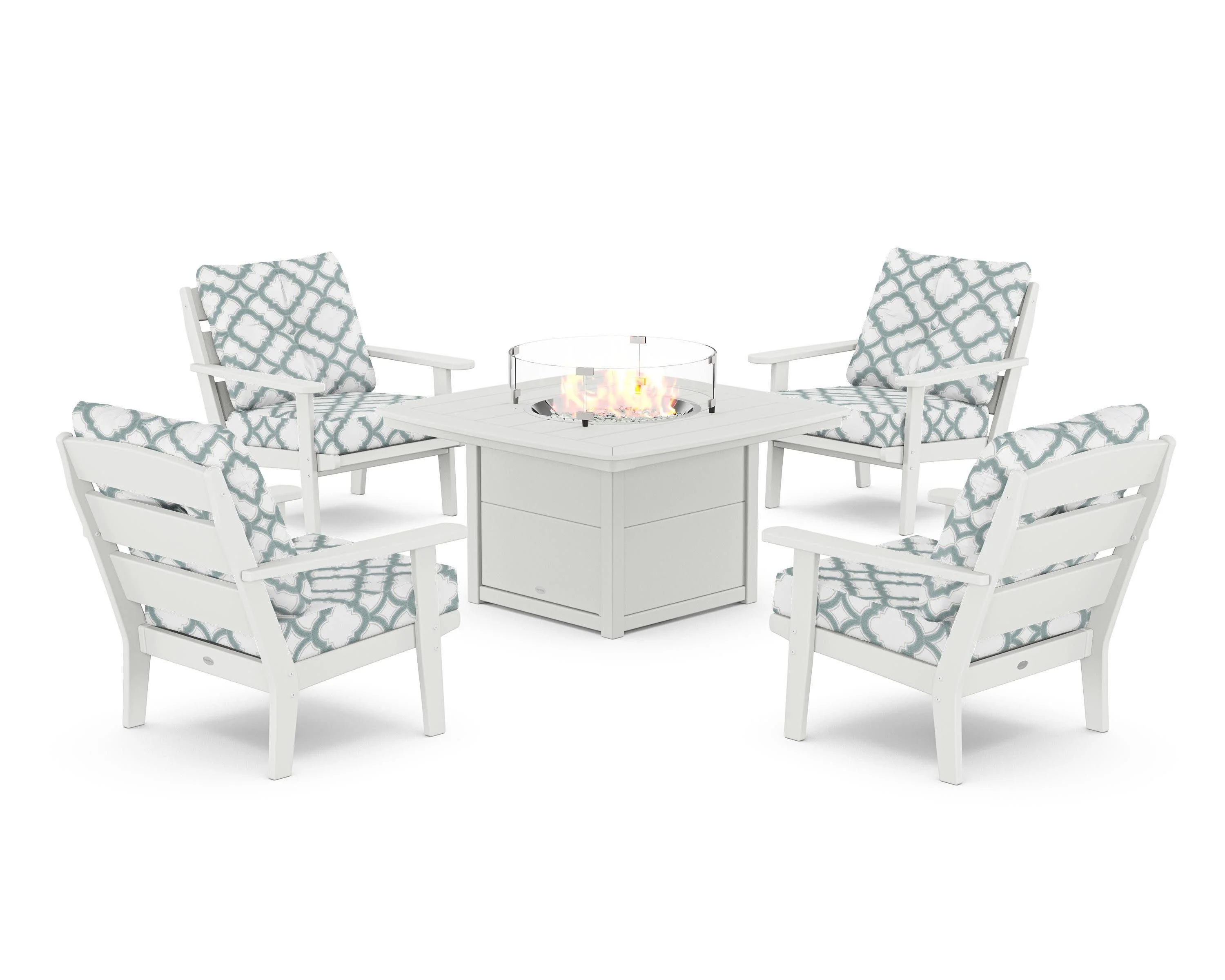 Lakeside 5-Piece Deep Seating Set with Nautical Fire Pit Table - Image 45