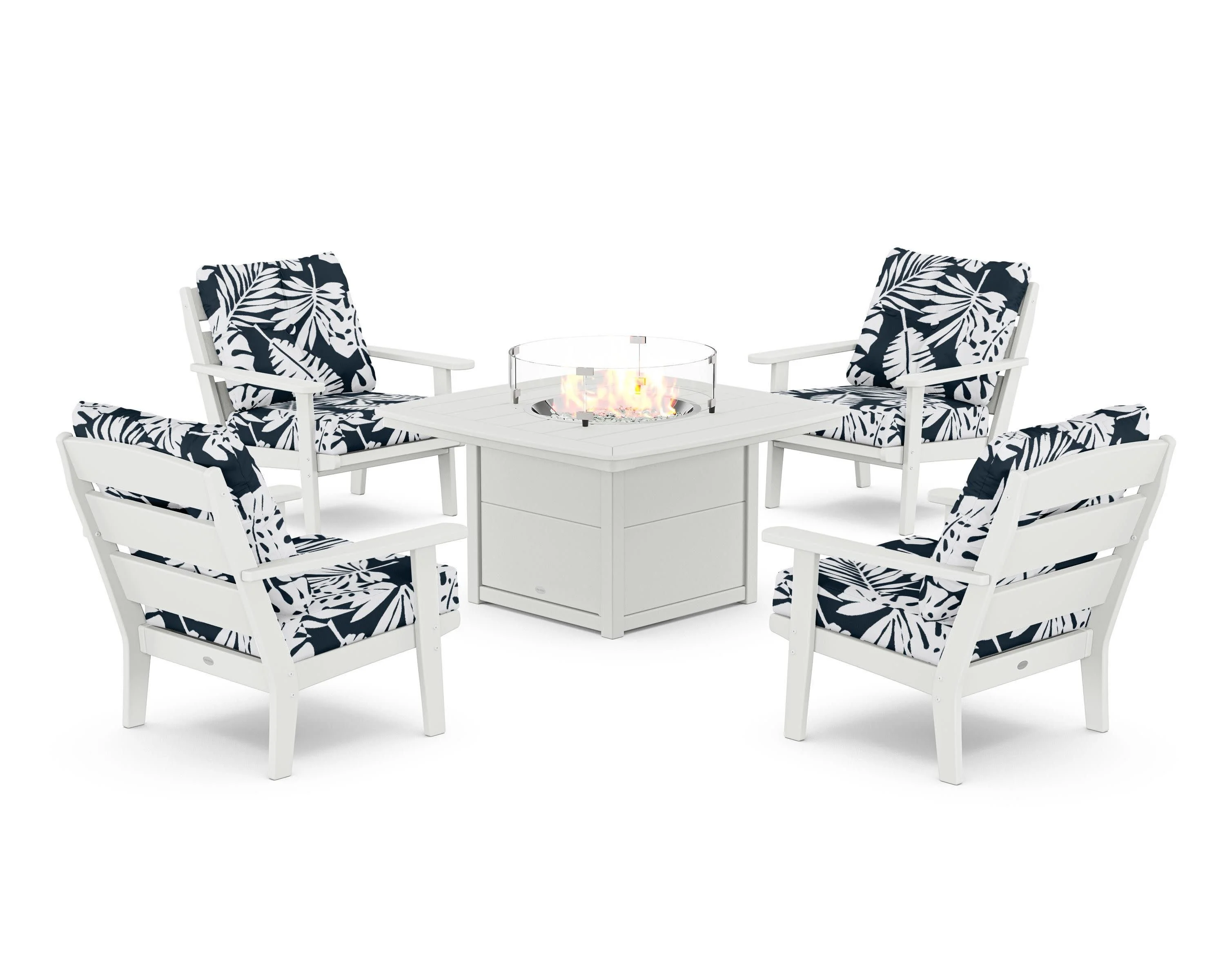 Lakeside 5-Piece Deep Seating Set with Nautical Fire Pit Table - Image 52
