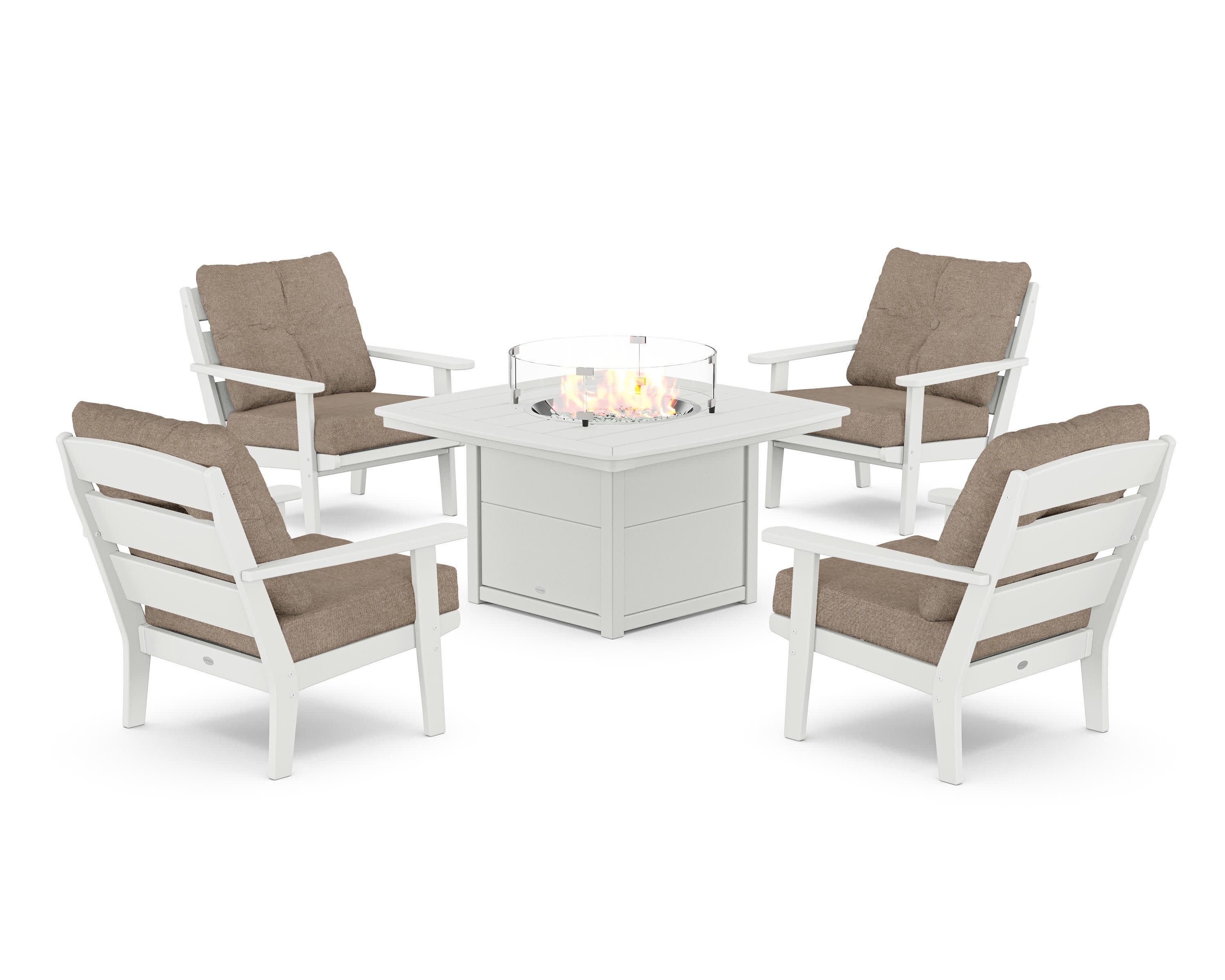 Lakeside 5-Piece Deep Seating Set with Nautical Fire Pit Table - Image 54