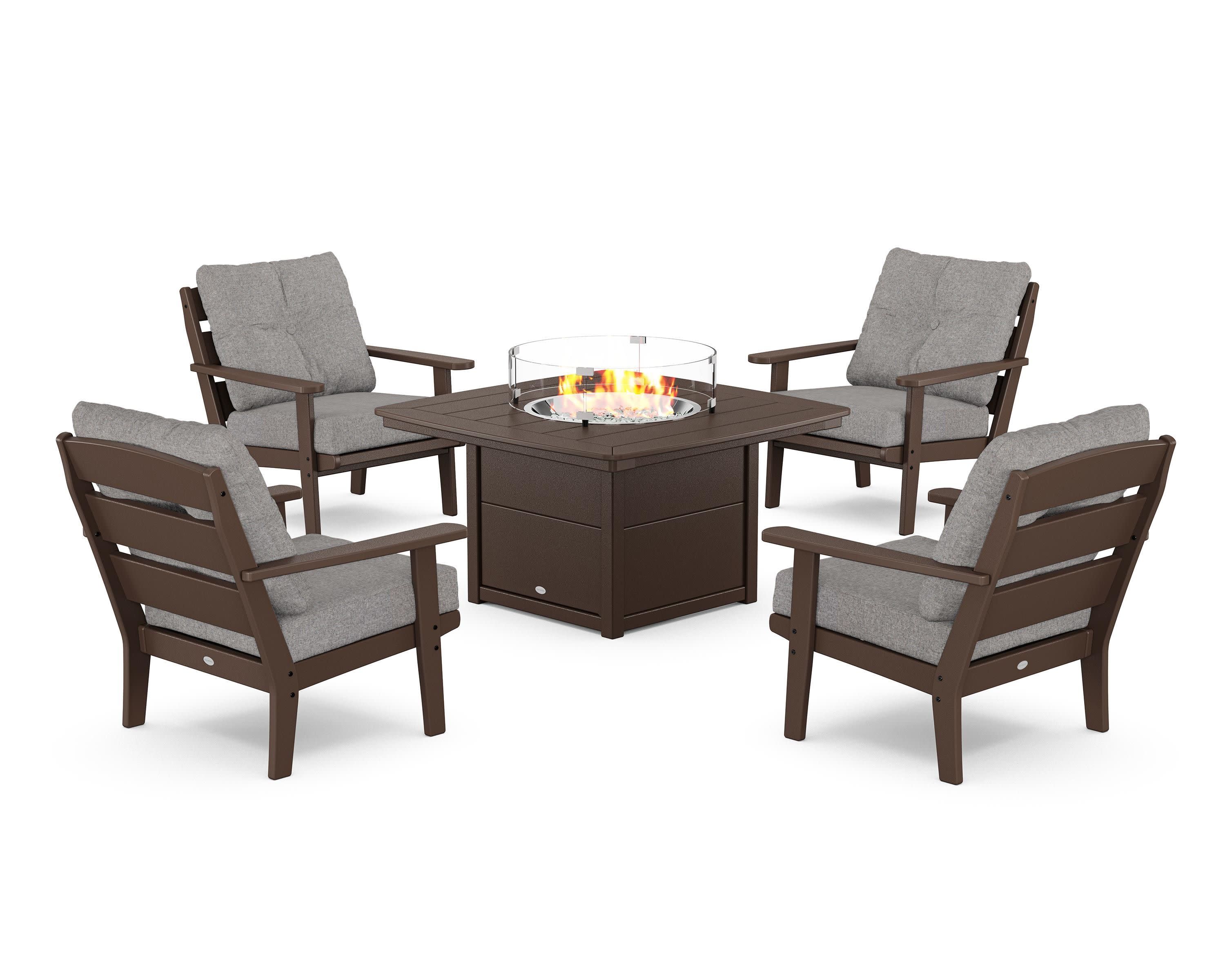 Lakeside 5-Piece Deep Seating Set with Nautical Fire Pit Table - Image 55