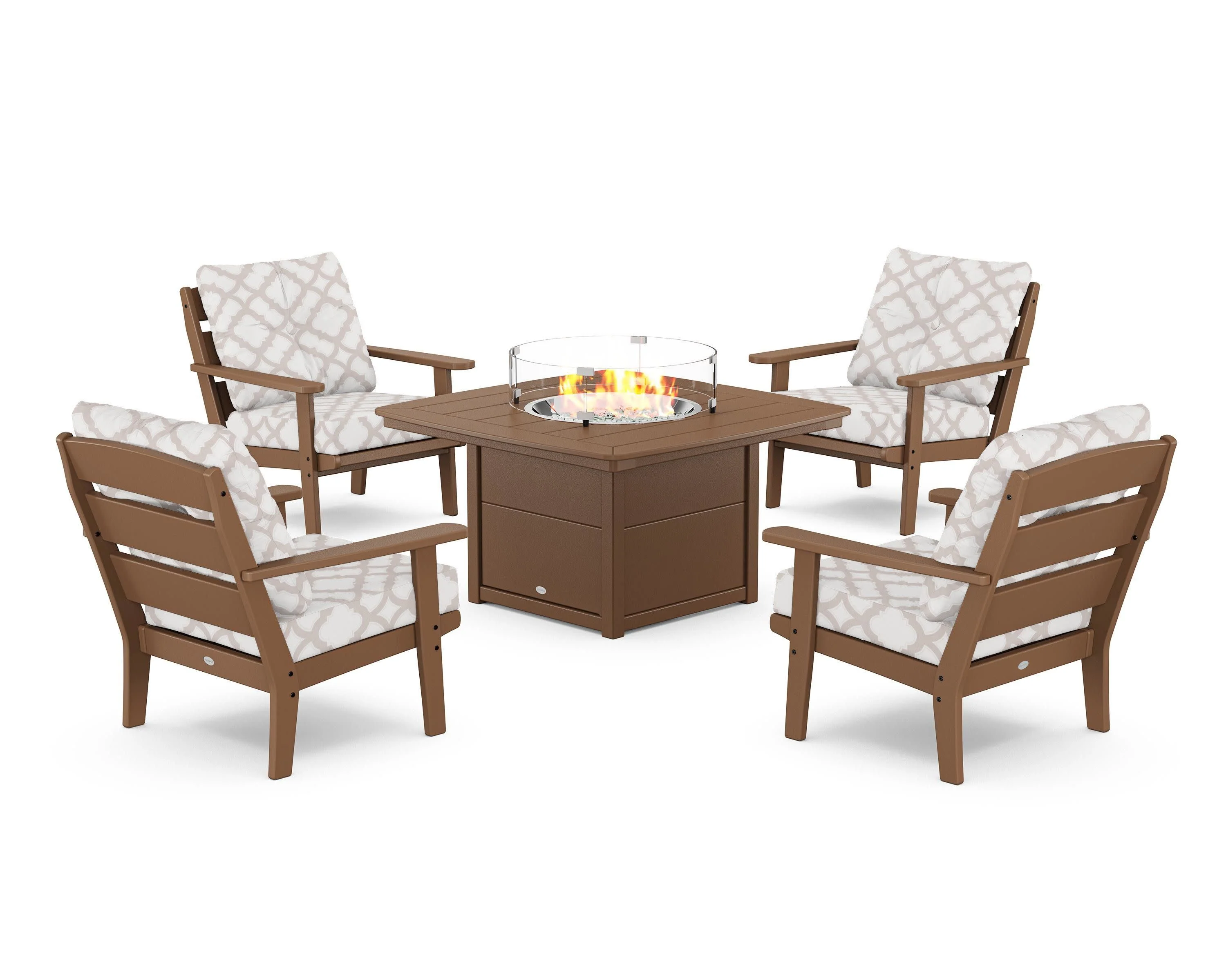 Lakeside 5-Piece Deep Seating Set with Nautical Fire Pit Table - Image 56