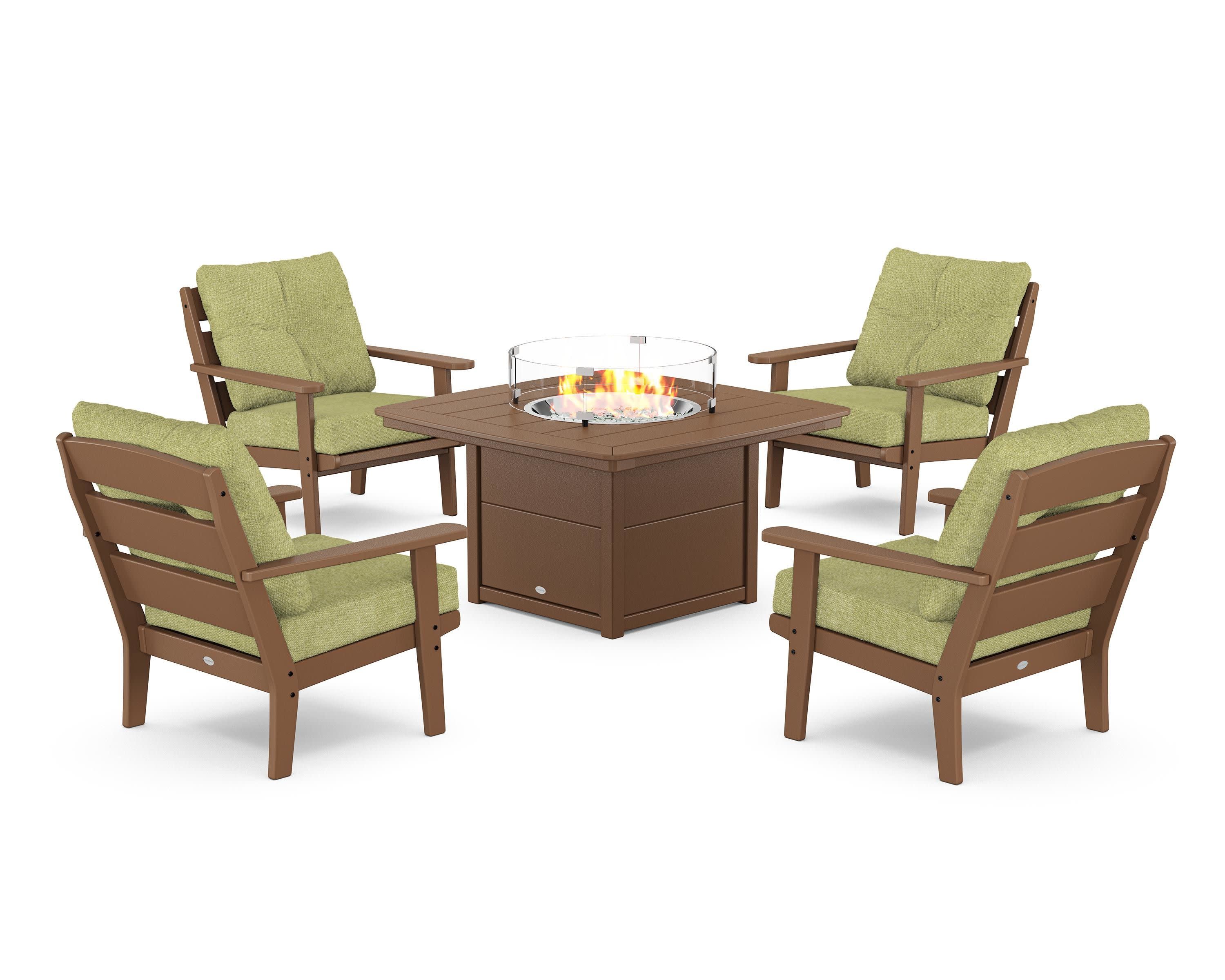 Lakeside 5-Piece Deep Seating Set with Nautical Fire Pit Table - Image 59