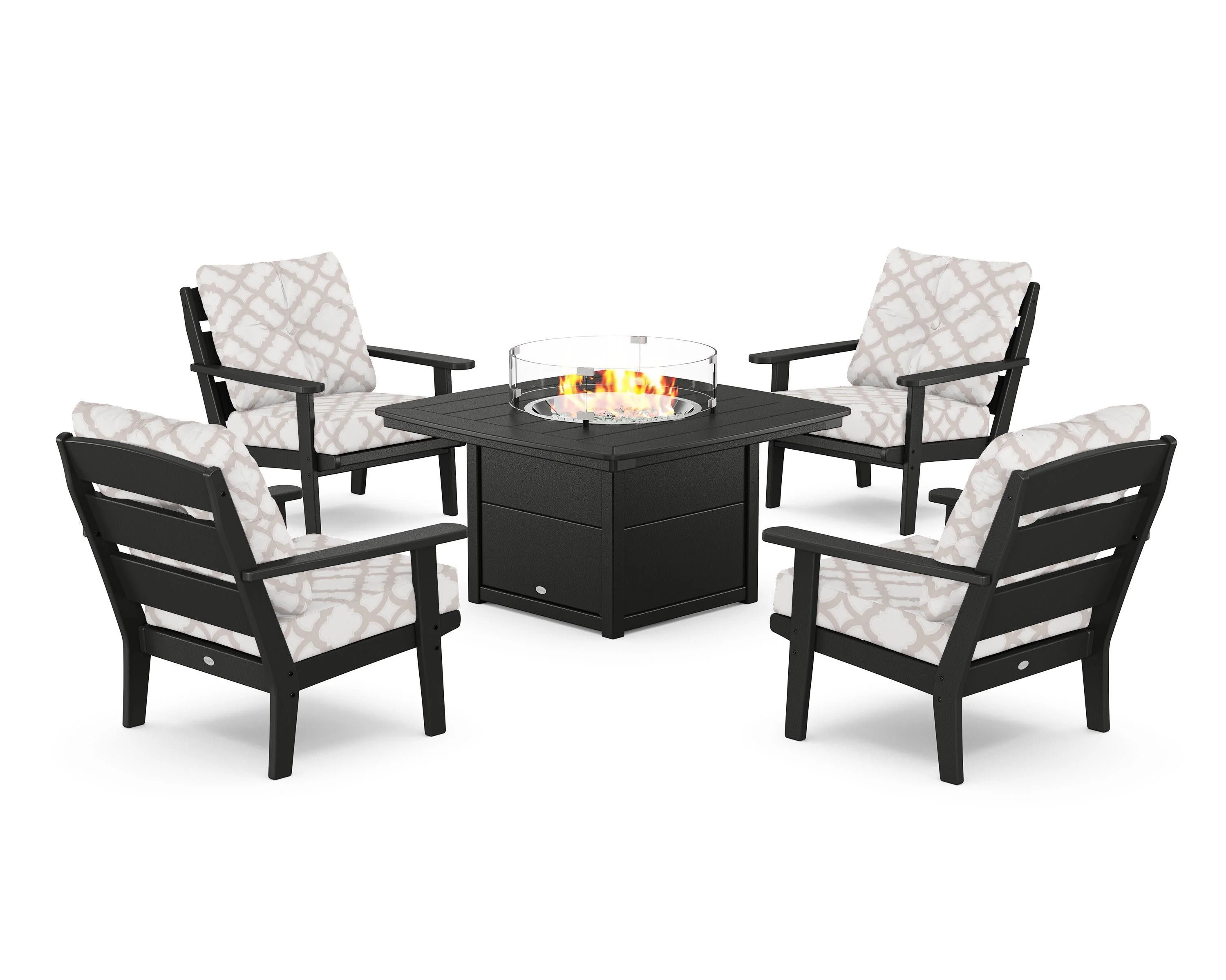 Lakeside 5-Piece Deep Seating Set with Nautical Fire Pit Table - Image 62