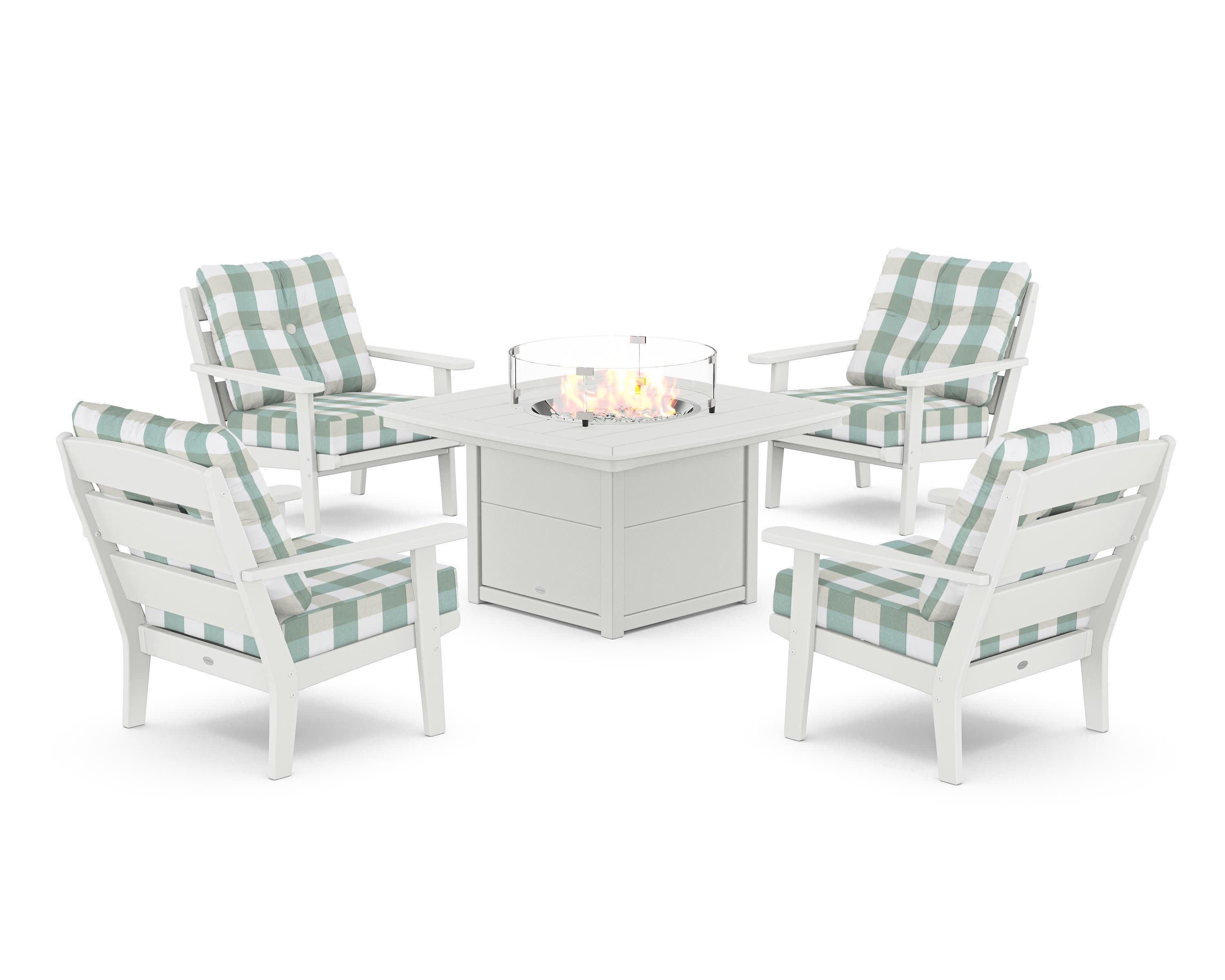 Lakeside 5-Piece Deep Seating Set with Nautical Fire Pit Table - Image 70