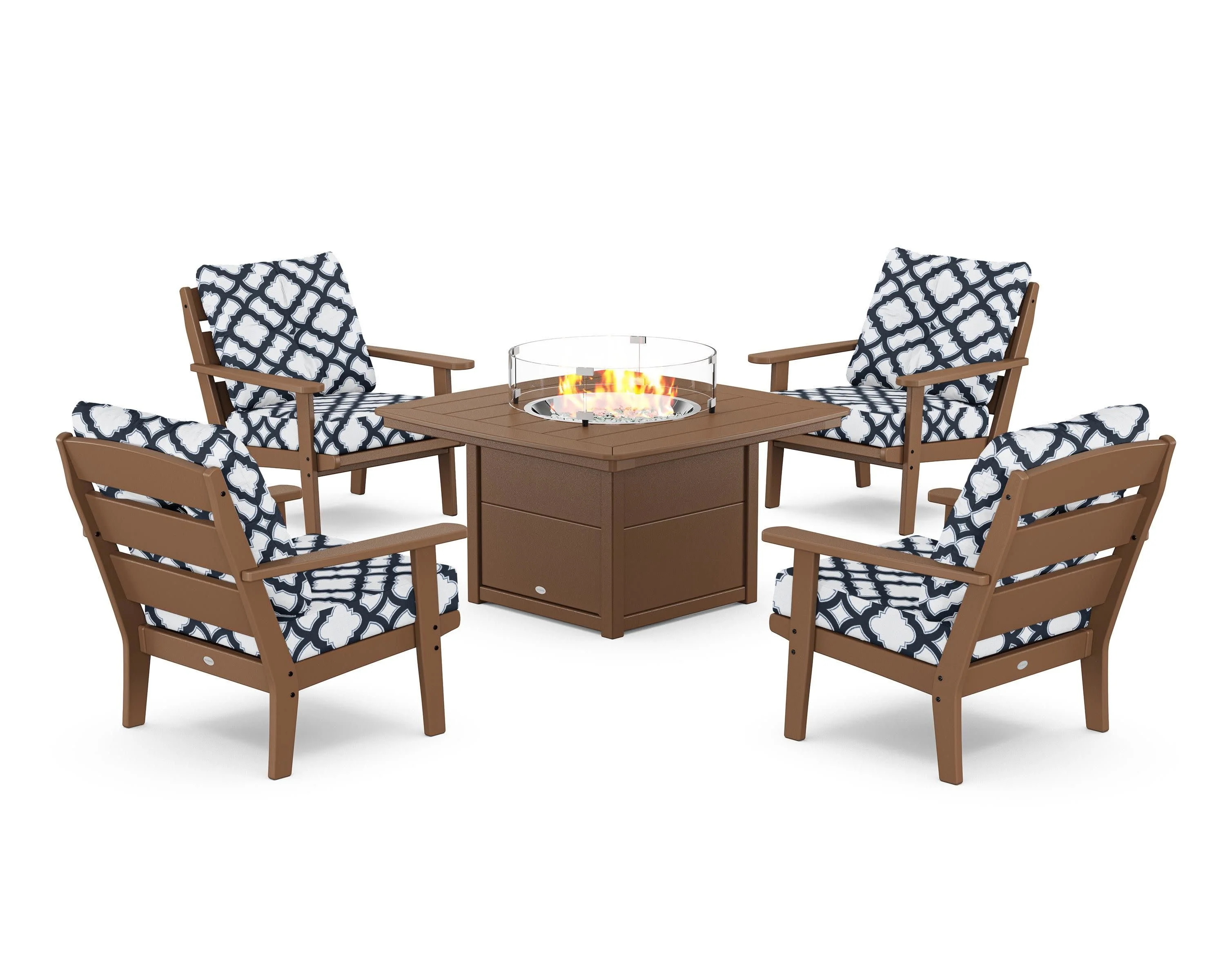 Lakeside 5-Piece Deep Seating Set with Nautical Fire Pit Table - Image 79