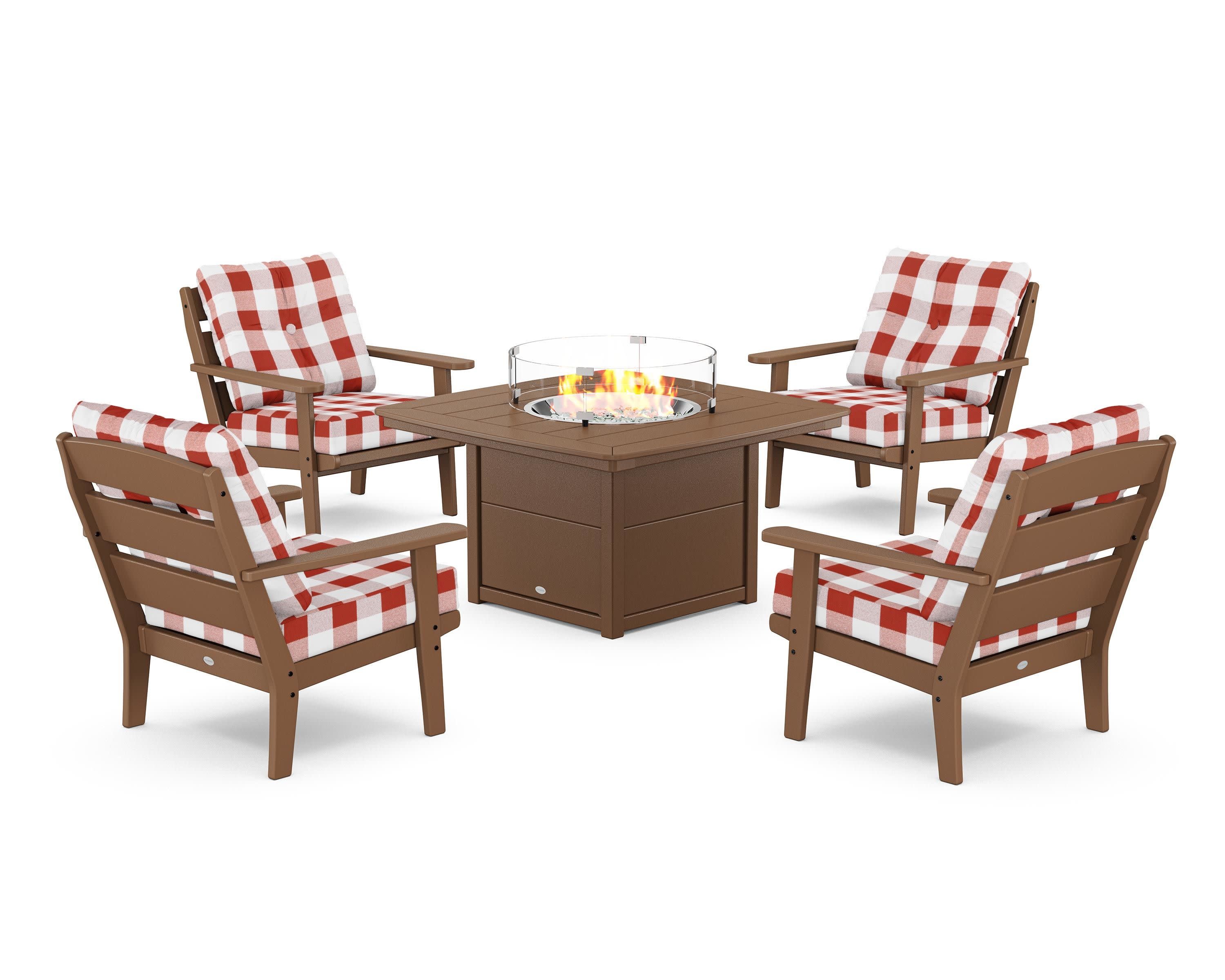 Lakeside 5-Piece Deep Seating Set with Nautical Fire Pit Table - Image 87