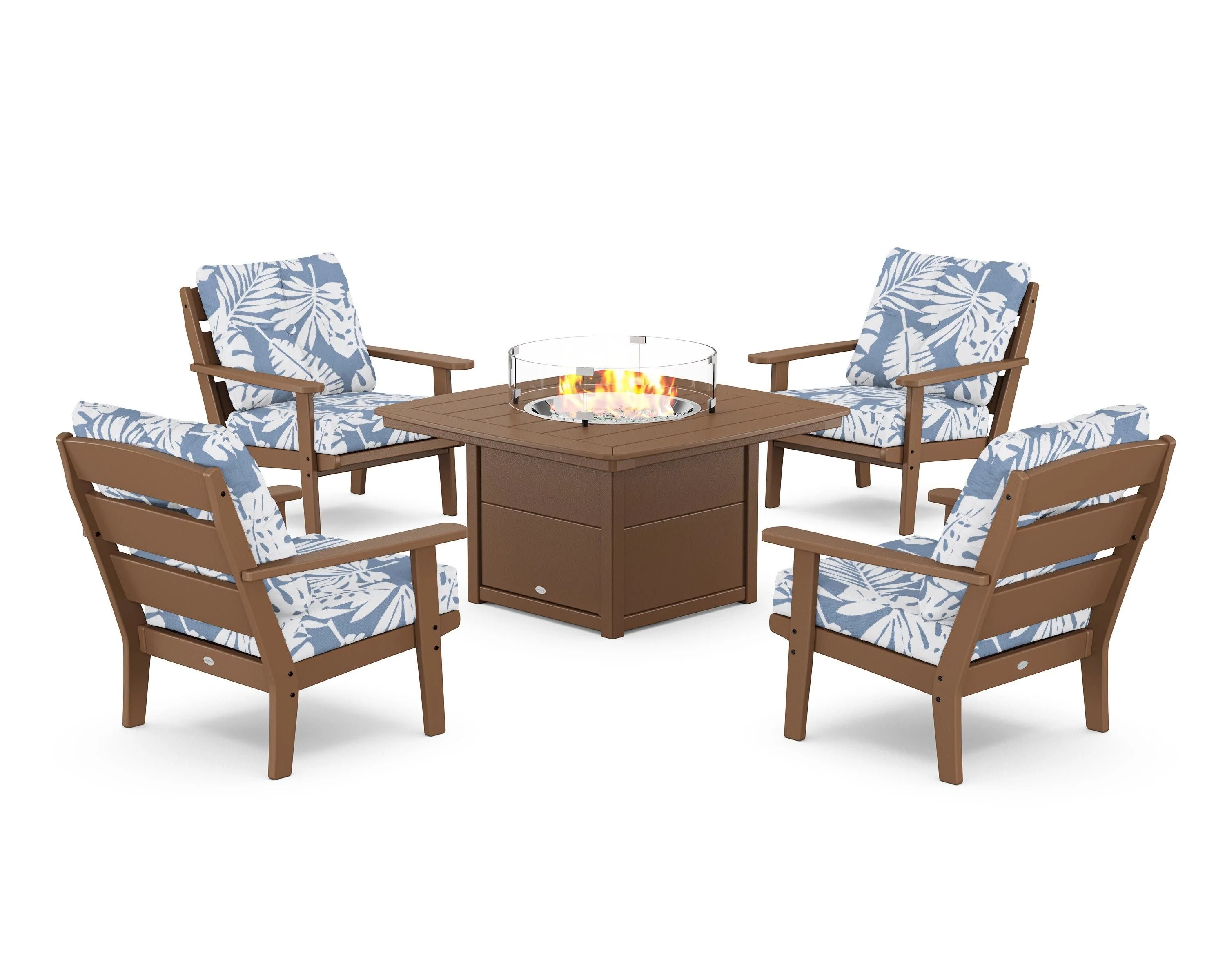 Lakeside 5-Piece Deep Seating Set with Nautical Fire Pit Table - Image 92