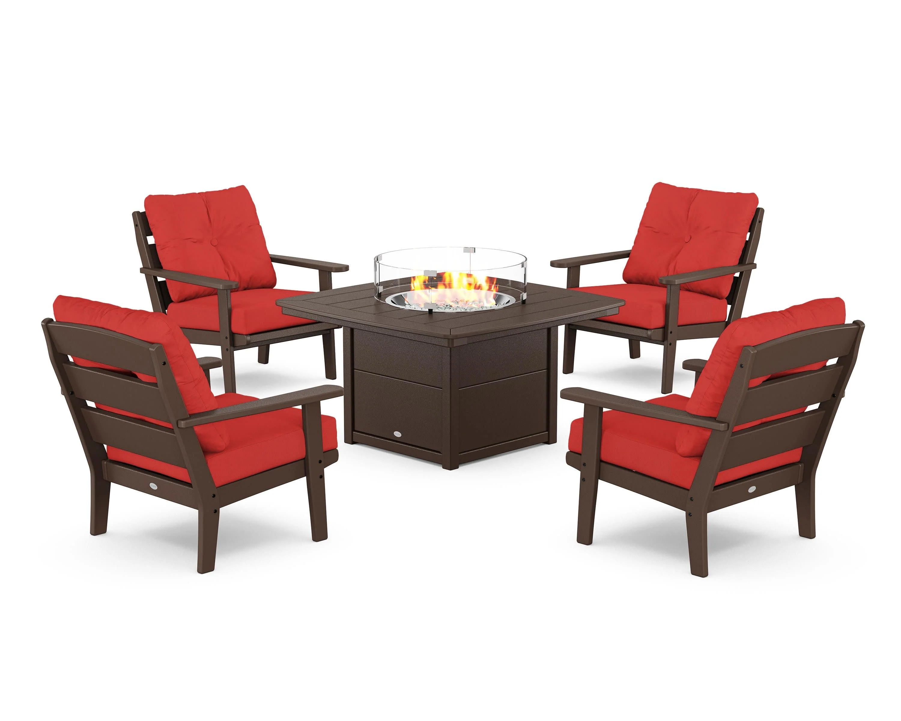 Lakeside 5-Piece Deep Seating Set with Nautical Fire Pit Table - Image 95