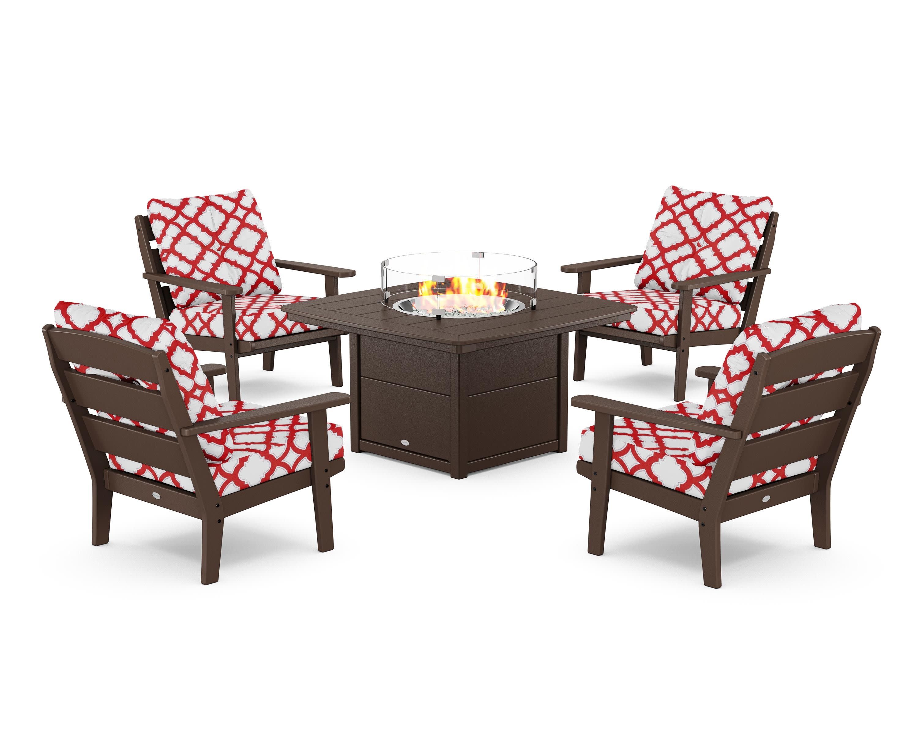 Lakeside 5-Piece Deep Seating Set with Nautical Fire Pit Table - Image 97