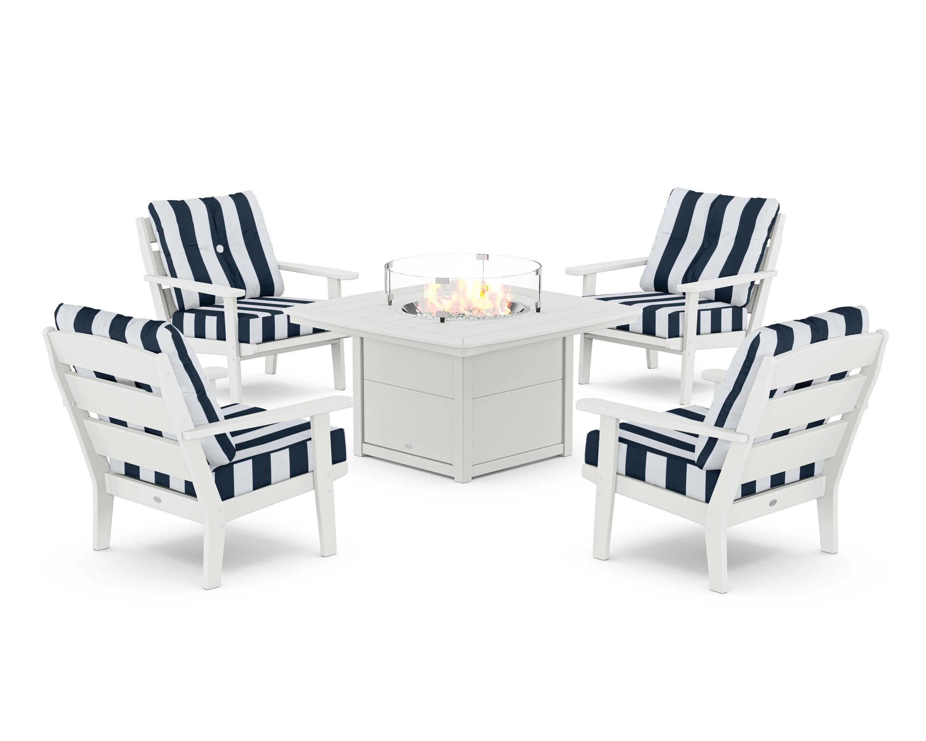 Lakeside 5-Piece Deep Seating Set with Nautical Fire Pit Table - Image 98