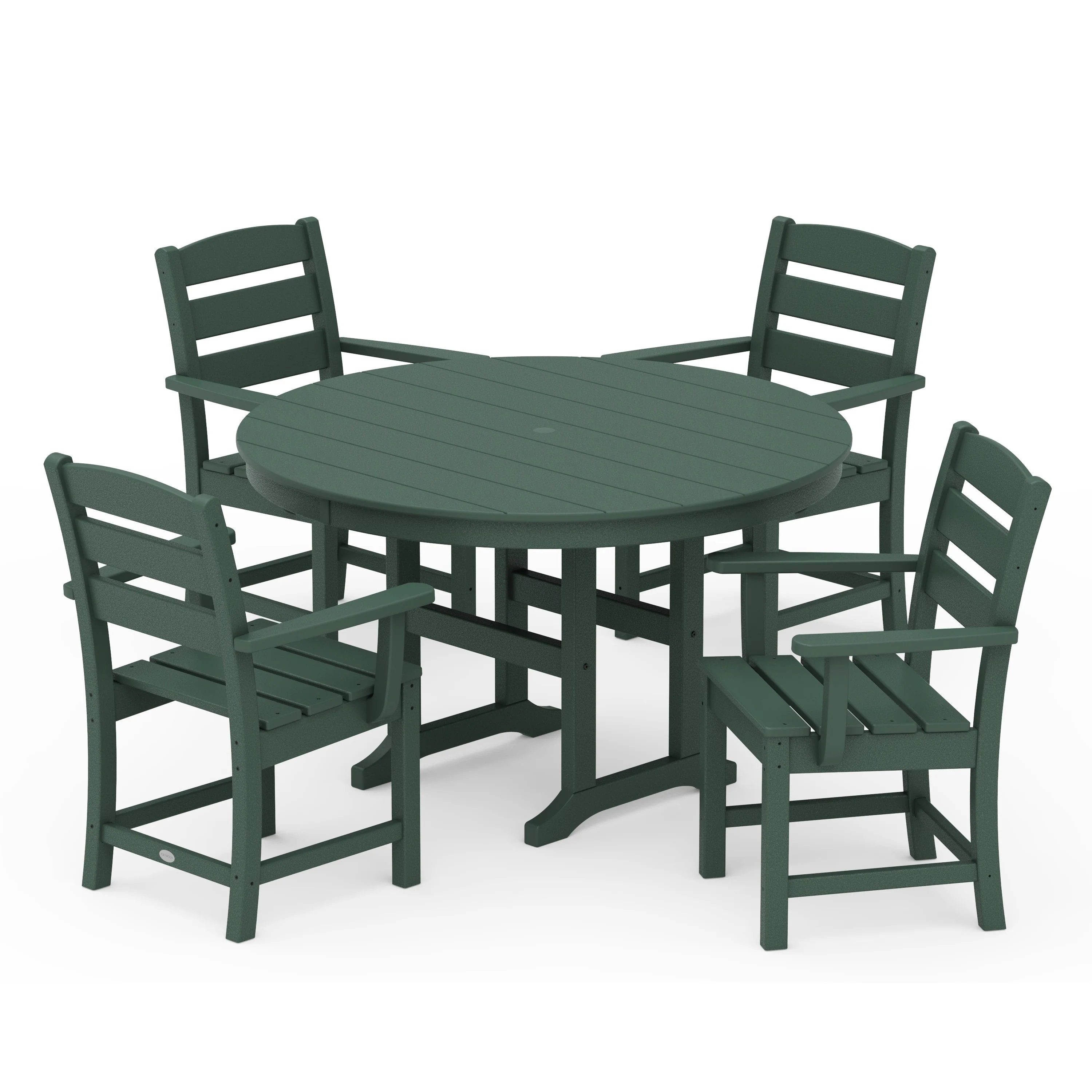 Lakeside 5-Piece Round Farmhouse Dining Set - Image 7