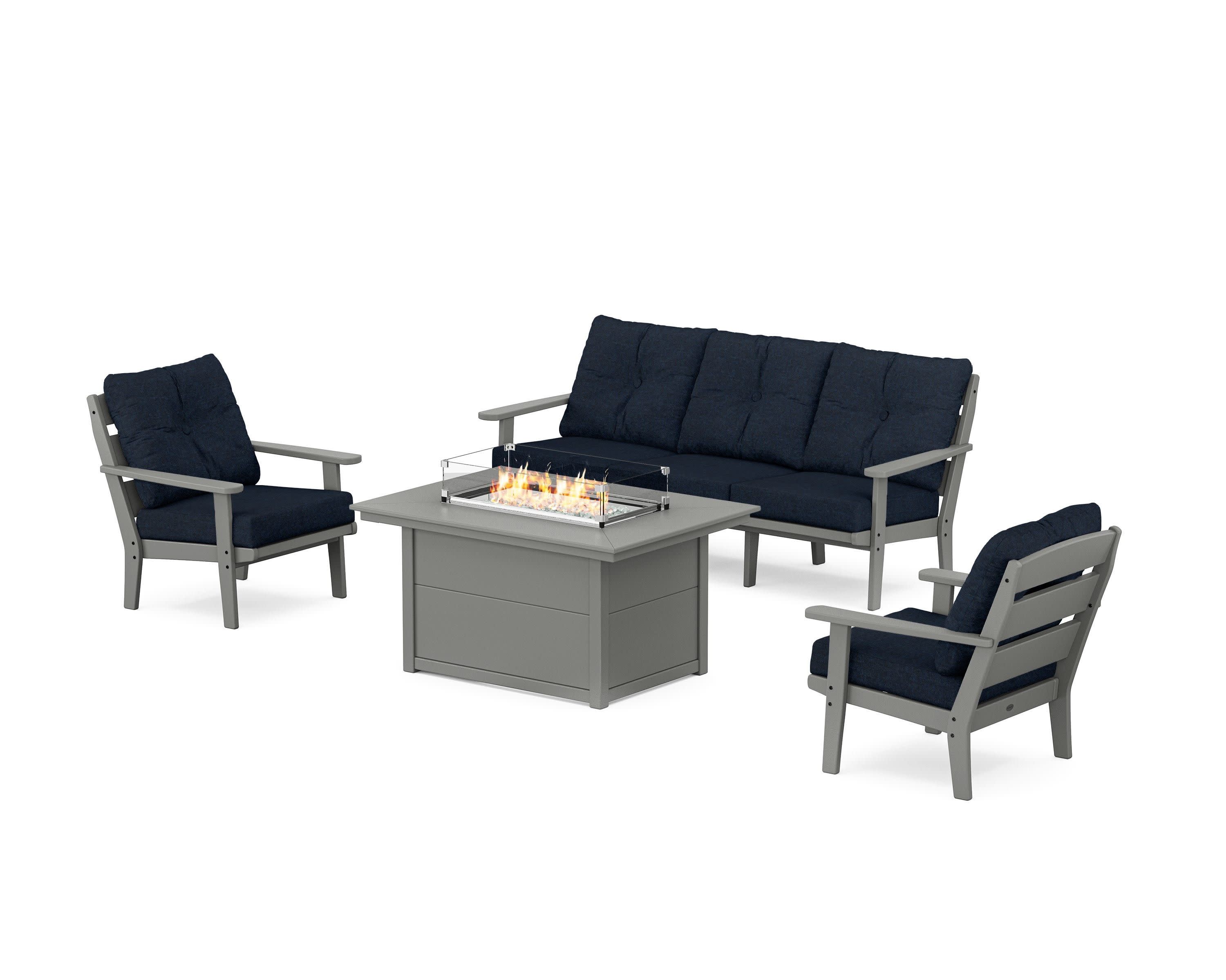 Lakeside Deep Seating Fire Pit Table Set - Image 100