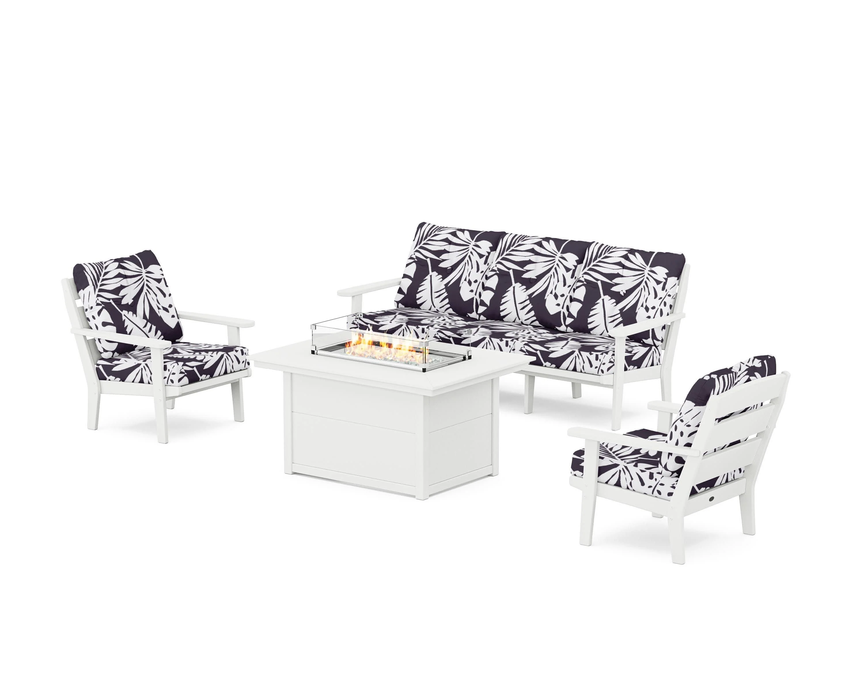 Lakeside Deep Seating Fire Pit Table Set - Image 110