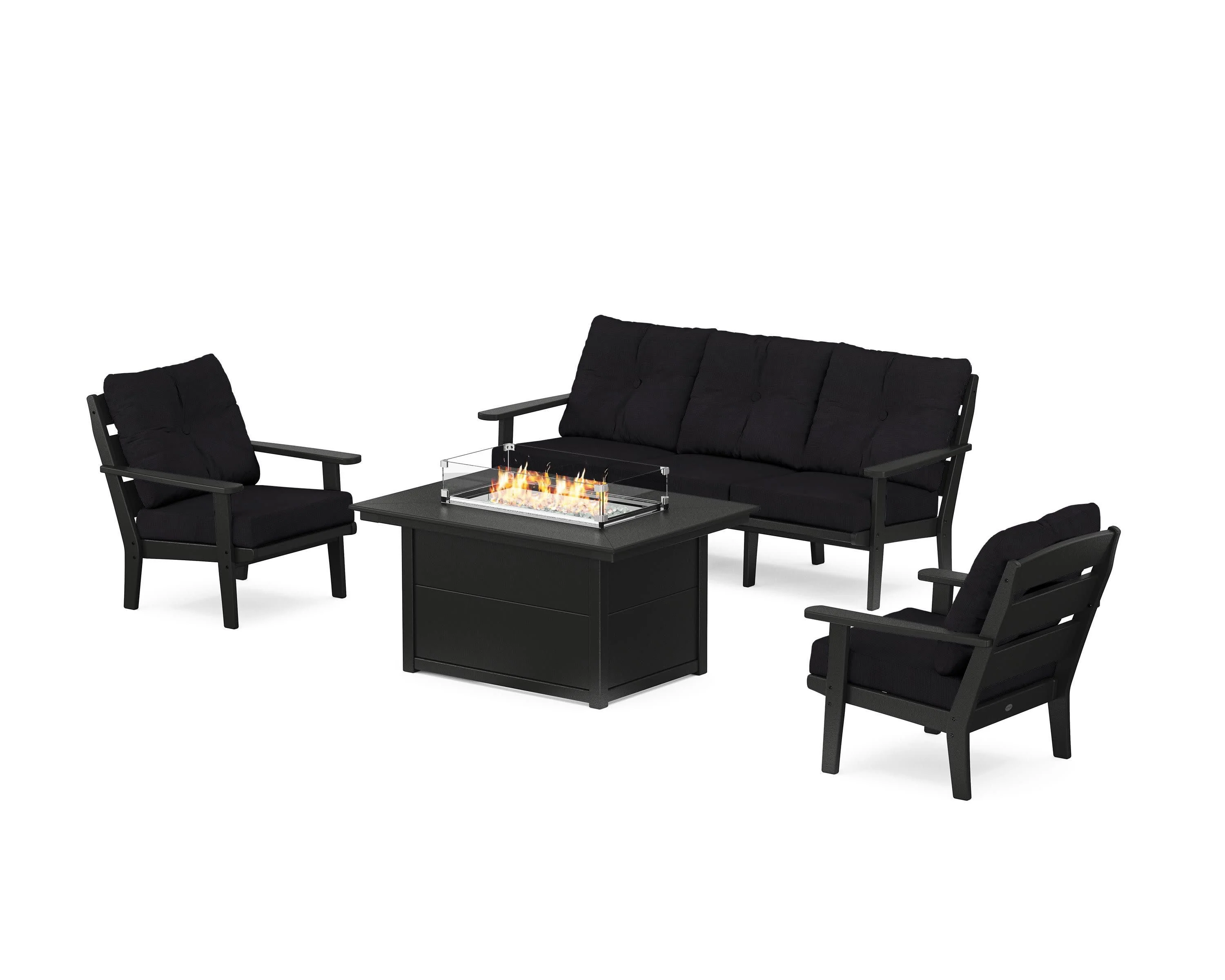 Lakeside Deep Seating Fire Pit Table Set - Image 131