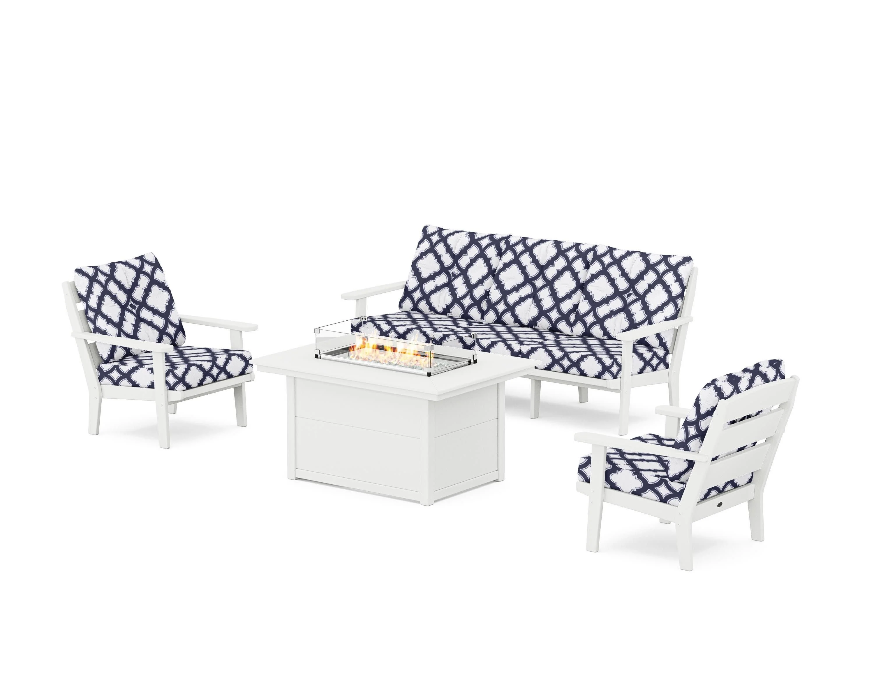 Lakeside Deep Seating Fire Pit Table Set - Image 14