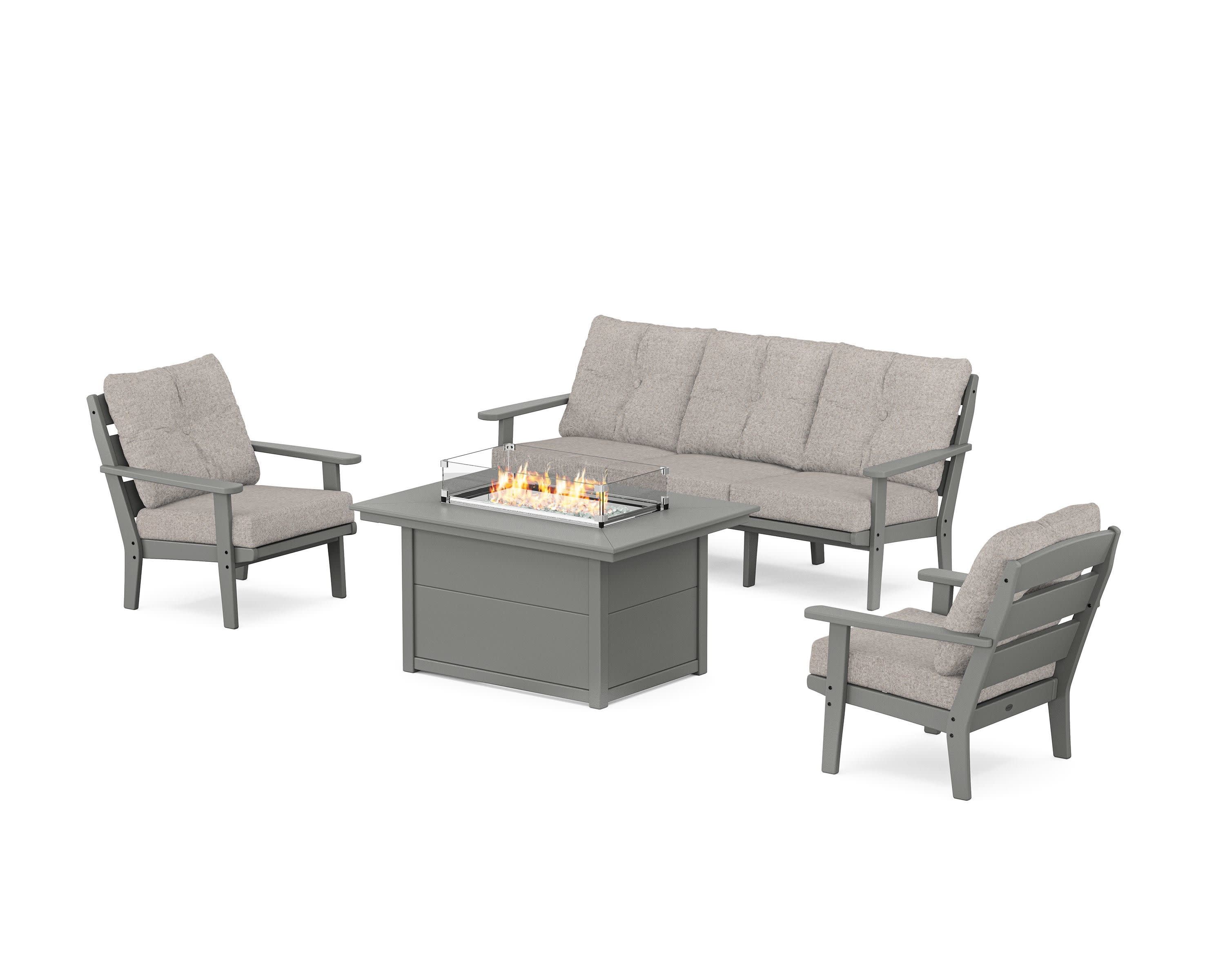 Lakeside Deep Seating Fire Pit Table Set - Image 152