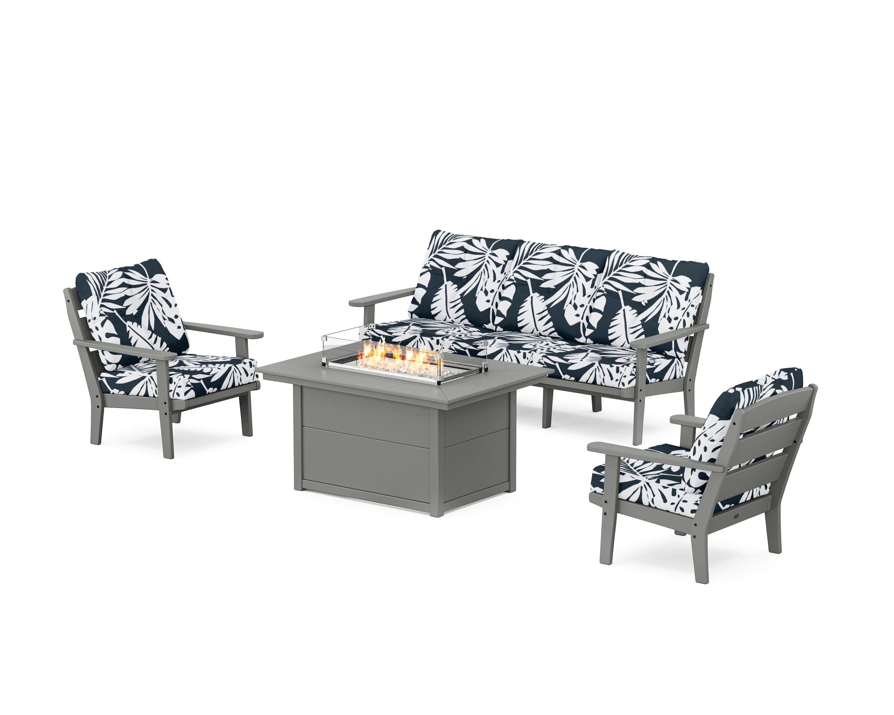 Lakeside Deep Seating Fire Pit Table Set - Image 16