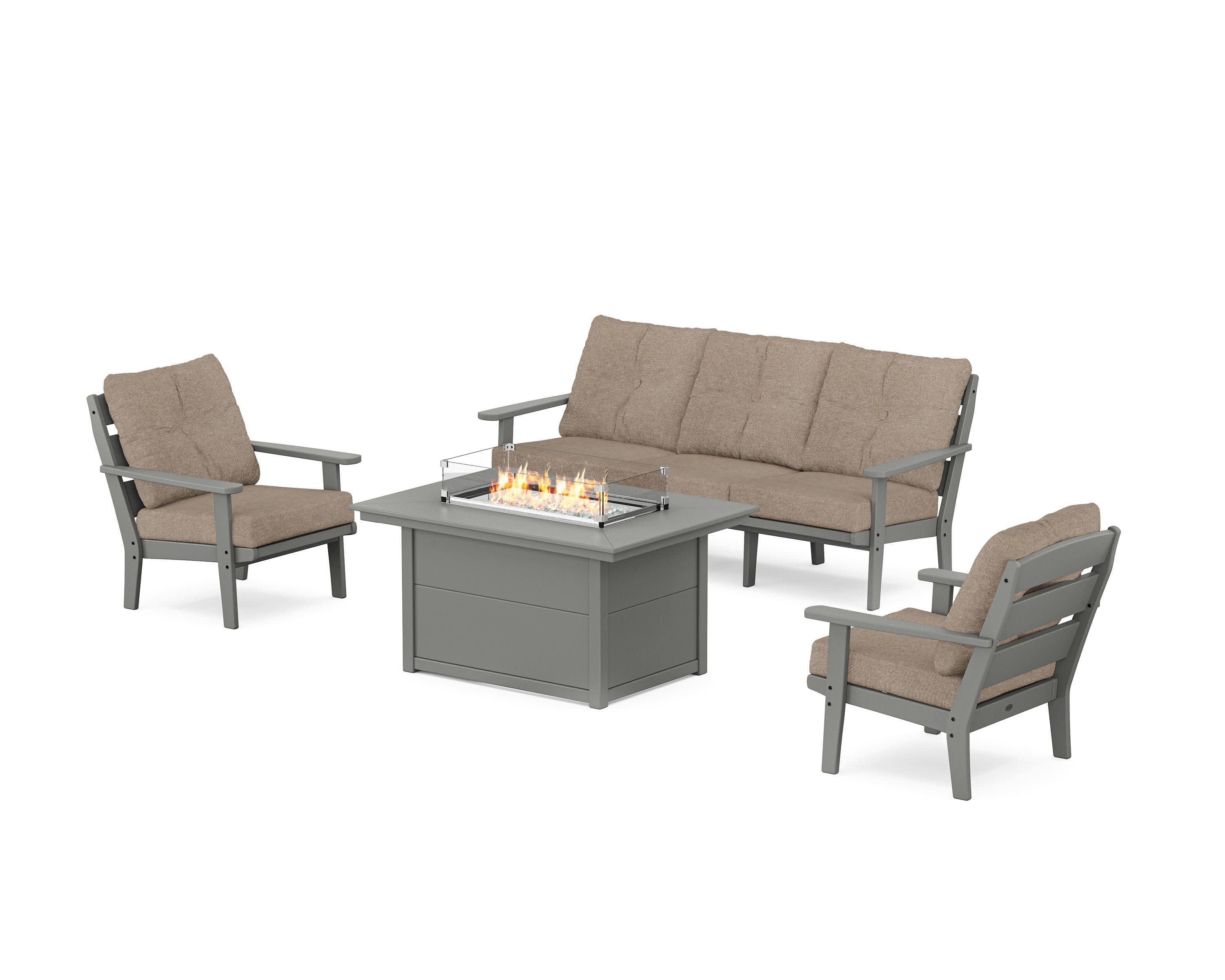 Lakeside Deep Seating Fire Pit Table Set - Image 165
