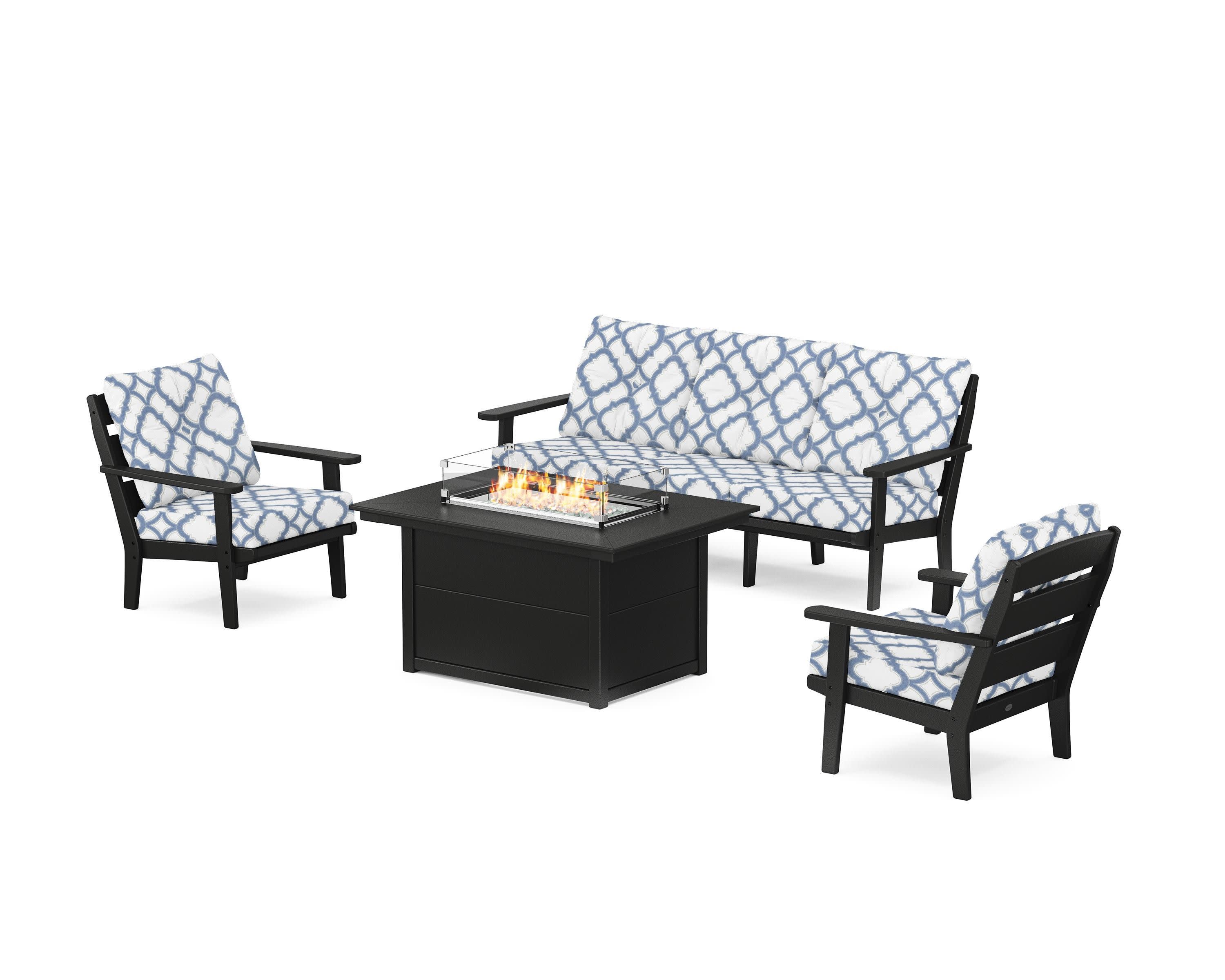 Lakeside Deep Seating Fire Pit Table Set - Image 166