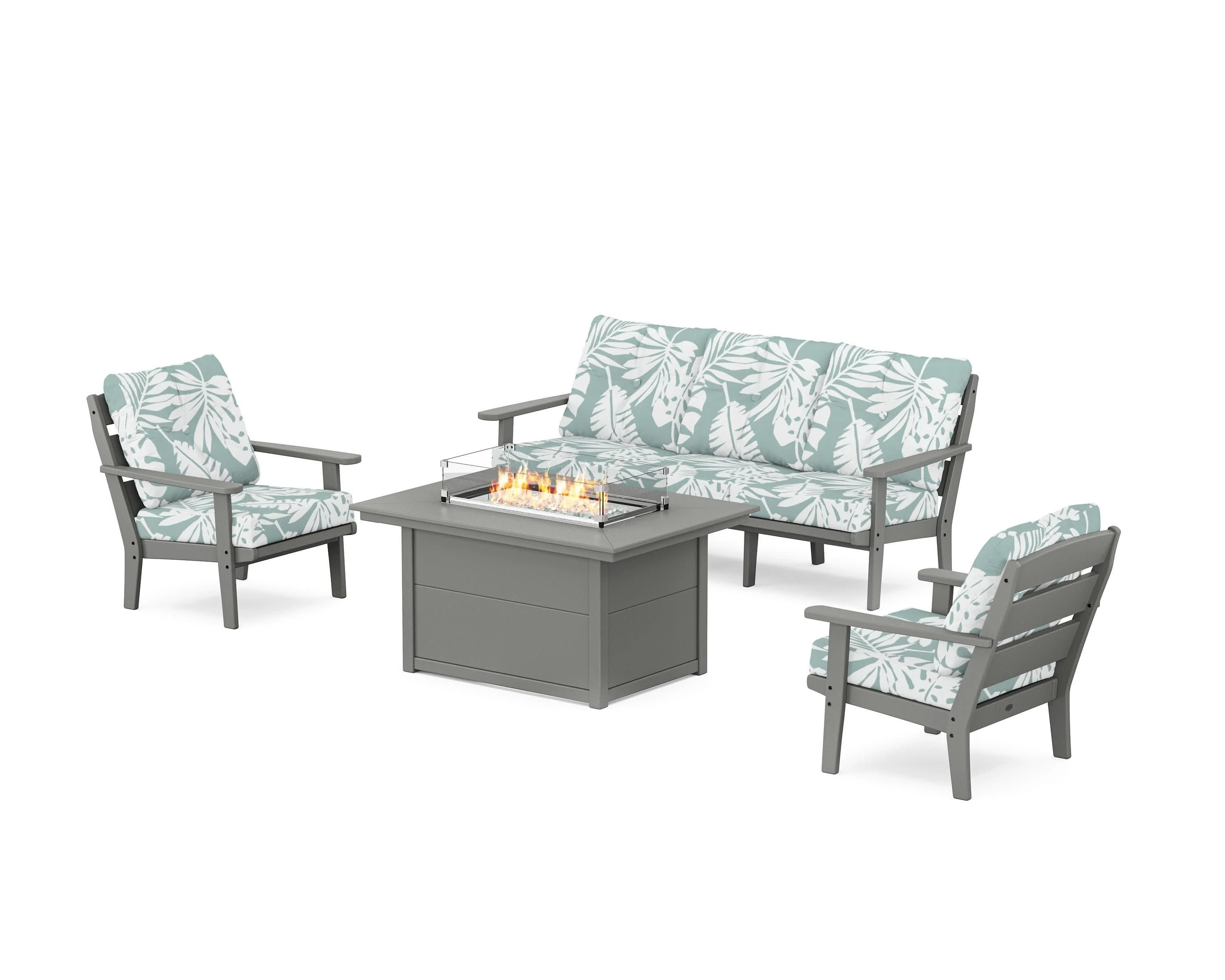 Lakeside Deep Seating Fire Pit Table Set - Image 169